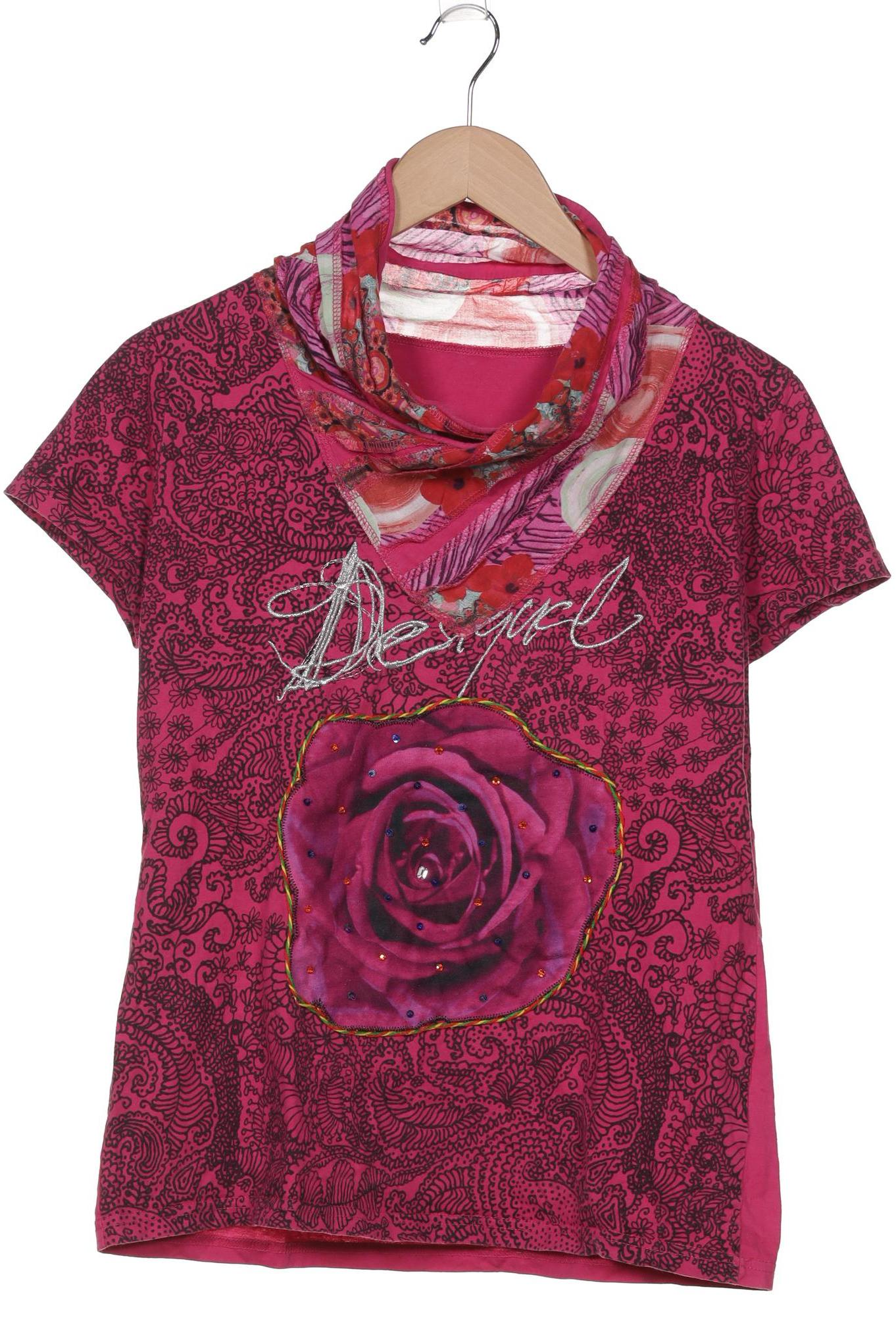 

Desigual Damen T-Shirt, pink, Gr. 44