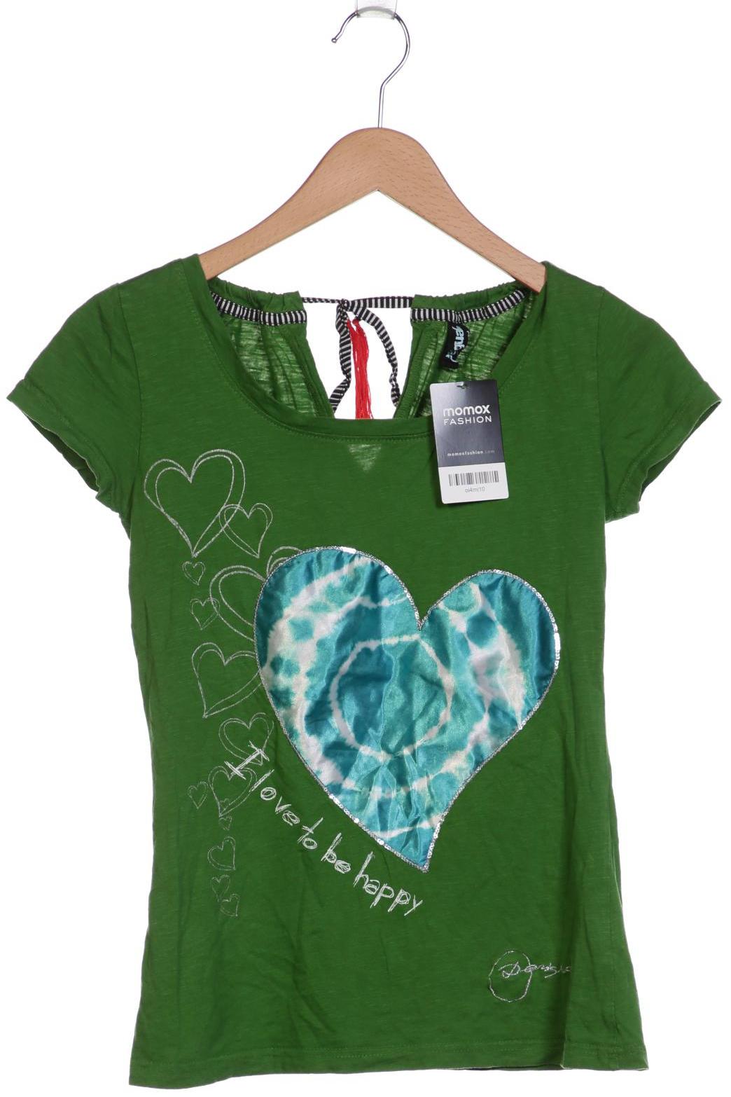 

Desigual Damen T-Shirt, grün, Gr. 34