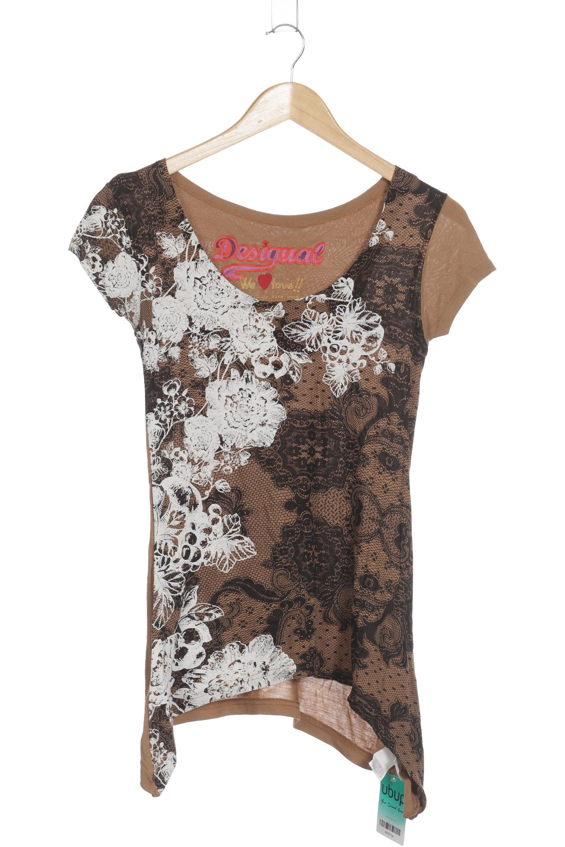 

Desigual Damen T-Shirt, braun, Gr. 34