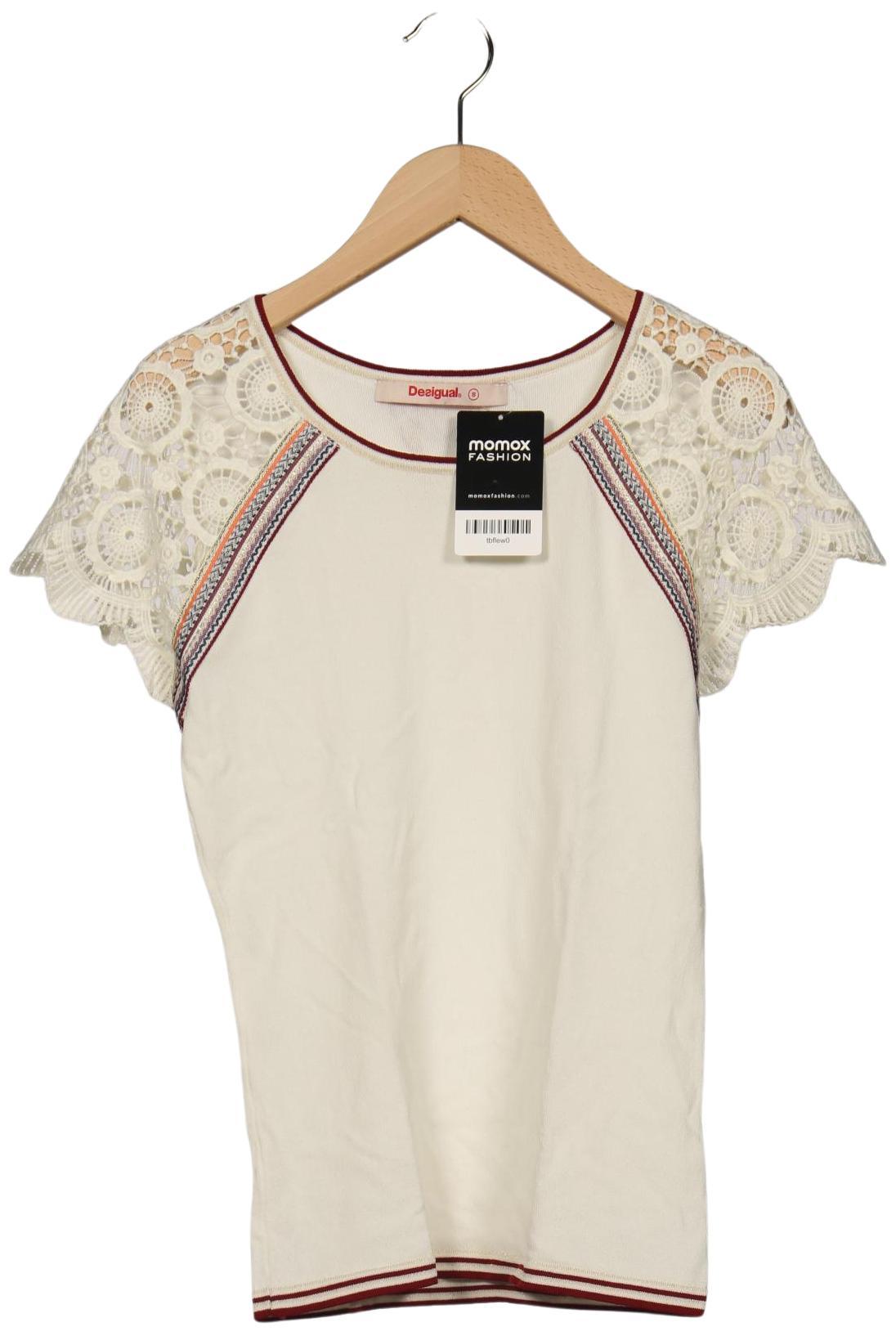 

Desigual Damen T-Shirt, cremeweiß, Gr. 36