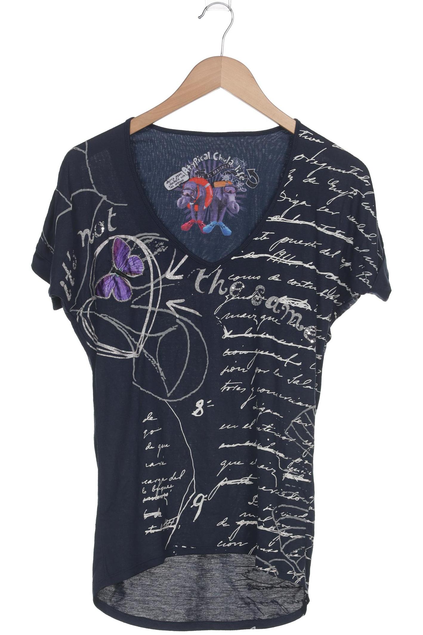 

Desigual Damen T-Shirt, marineblau, Gr. 34