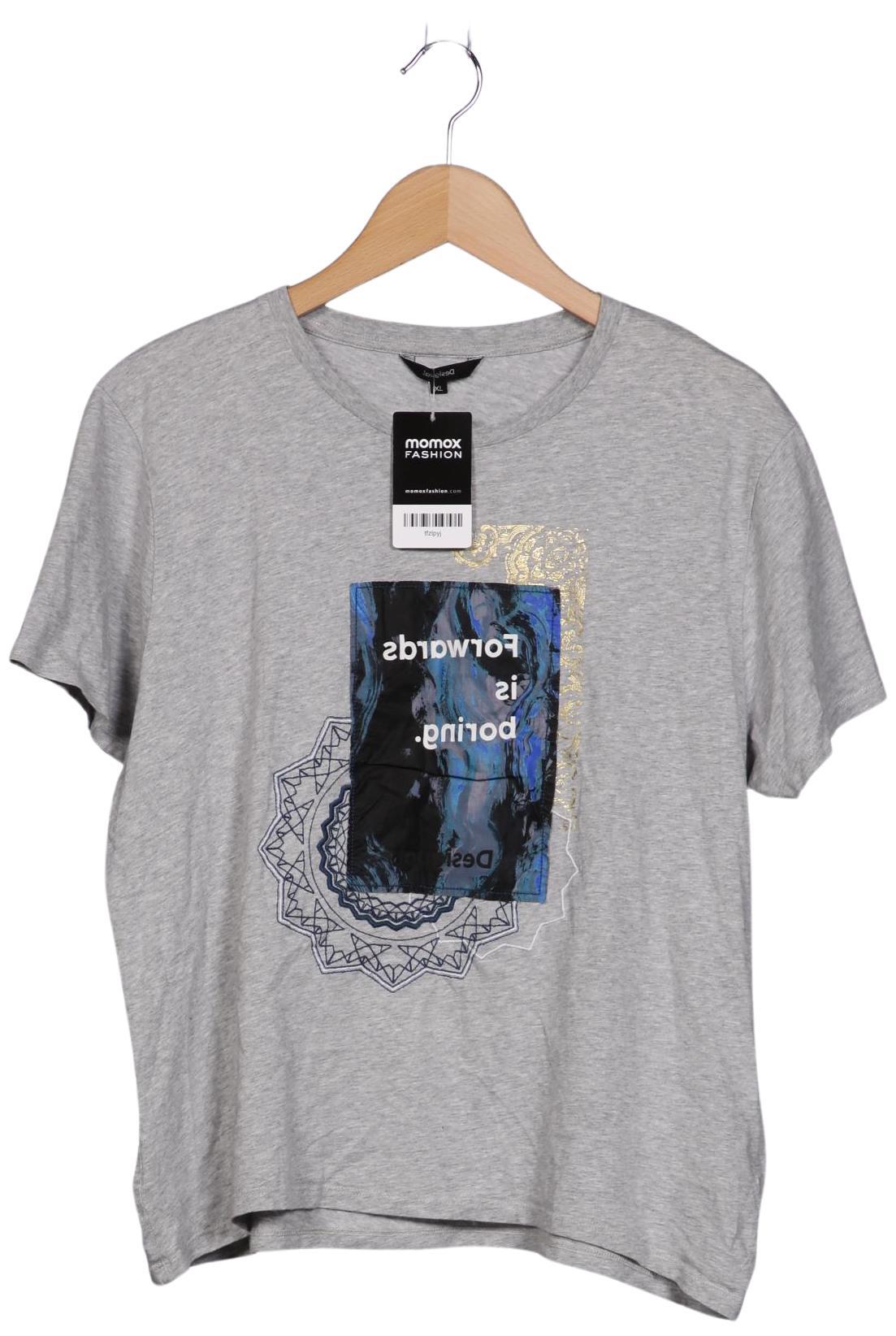 

Desigual Damen T-Shirt, grau, Gr. 44