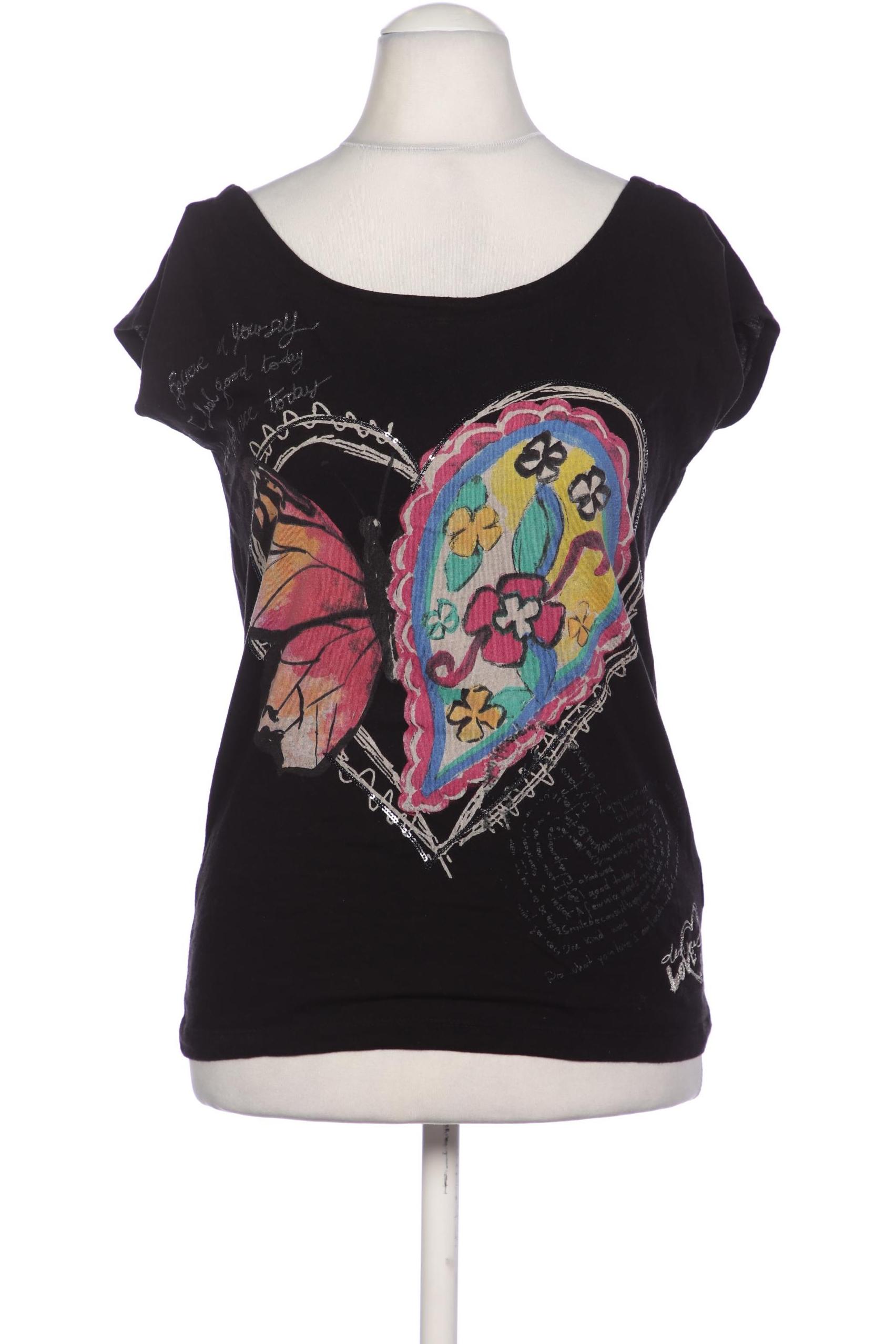 

Desigual Damen T-Shirt, schwarz, Gr. 36