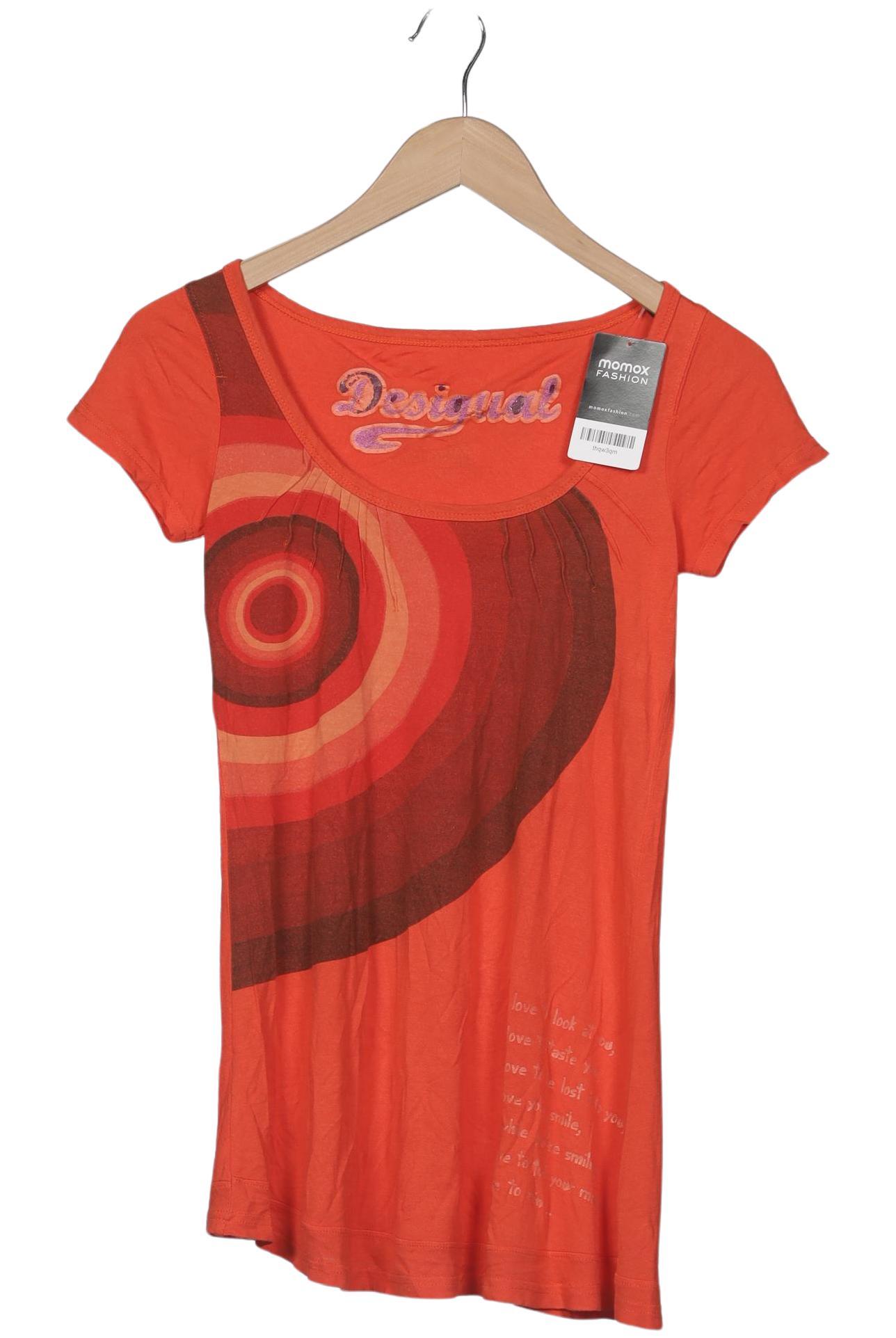 

Desigual Damen T-Shirt, orange, Gr. 36