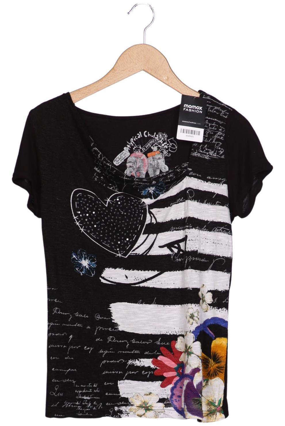 

Desigual Damen T-Shirt, schwarz, Gr. 38