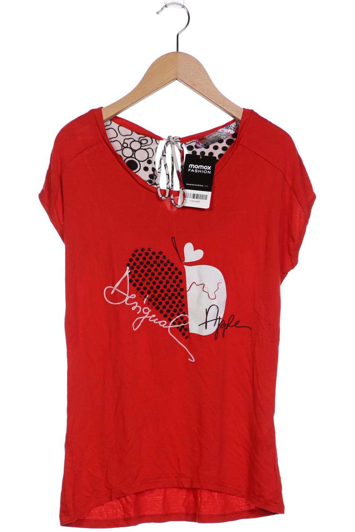 

Desigual Damen T-Shirt, rot, Gr. 36