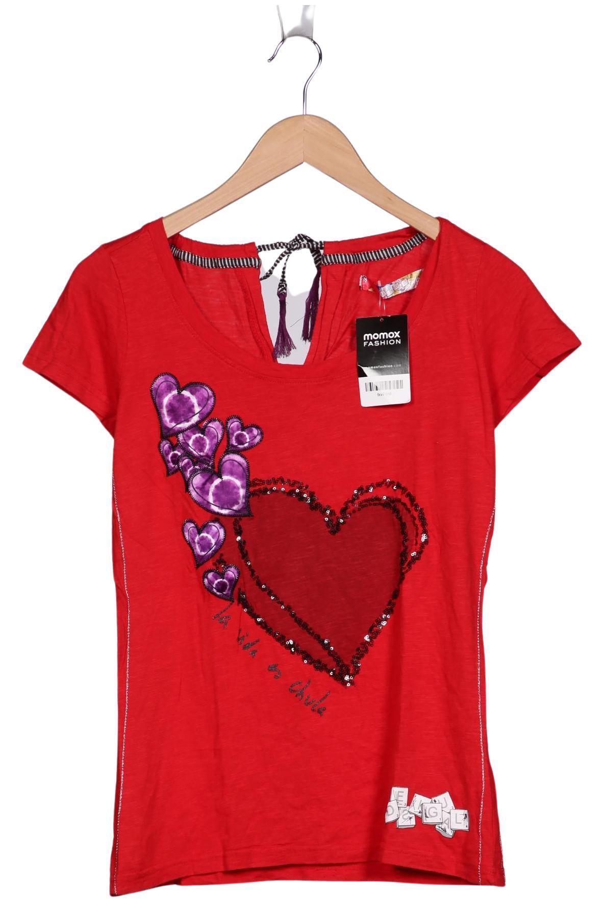 

Desigual Damen T-Shirt, rot, Gr. 38
