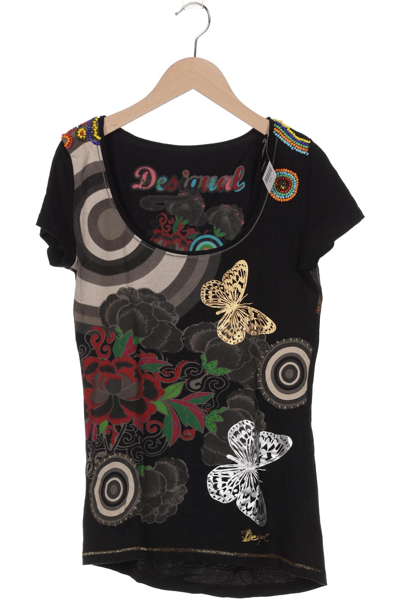 

Desigual Damen T-Shirt, schwarz, Gr. 38
