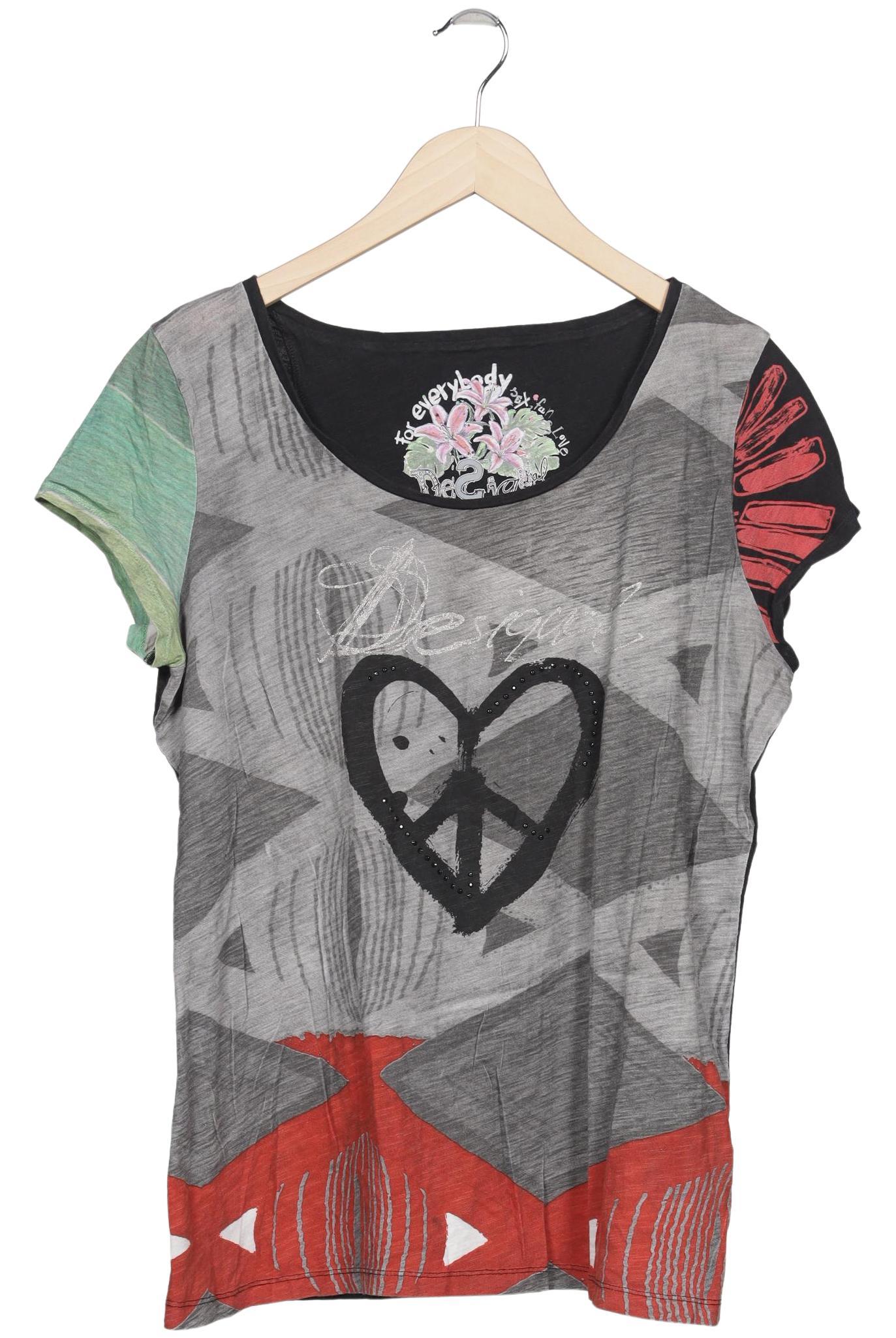 

Desigual Damen T-Shirt, mehrfarbig, Gr. 46