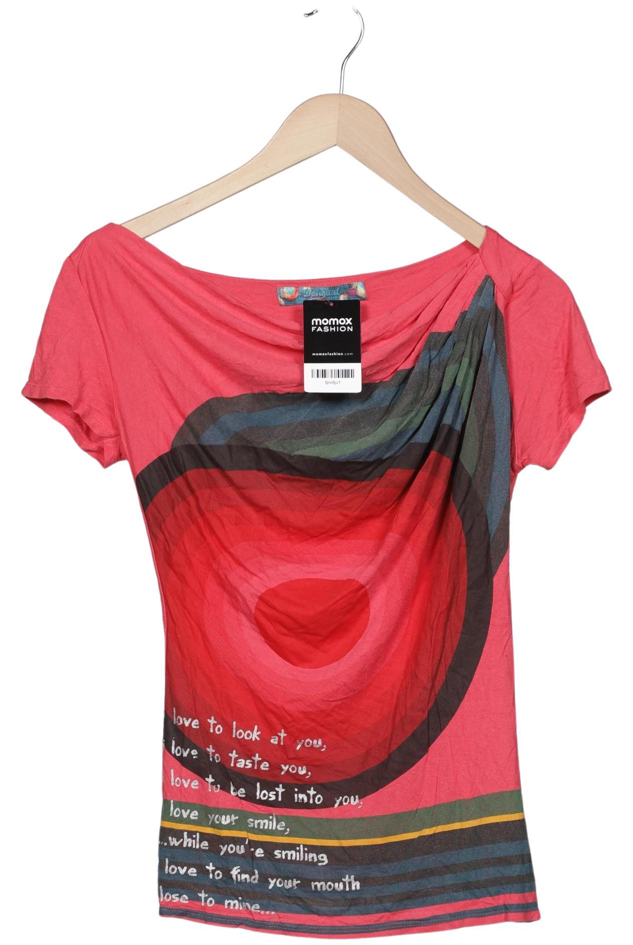 

Desigual Damen T-Shirt, rot, Gr. 34