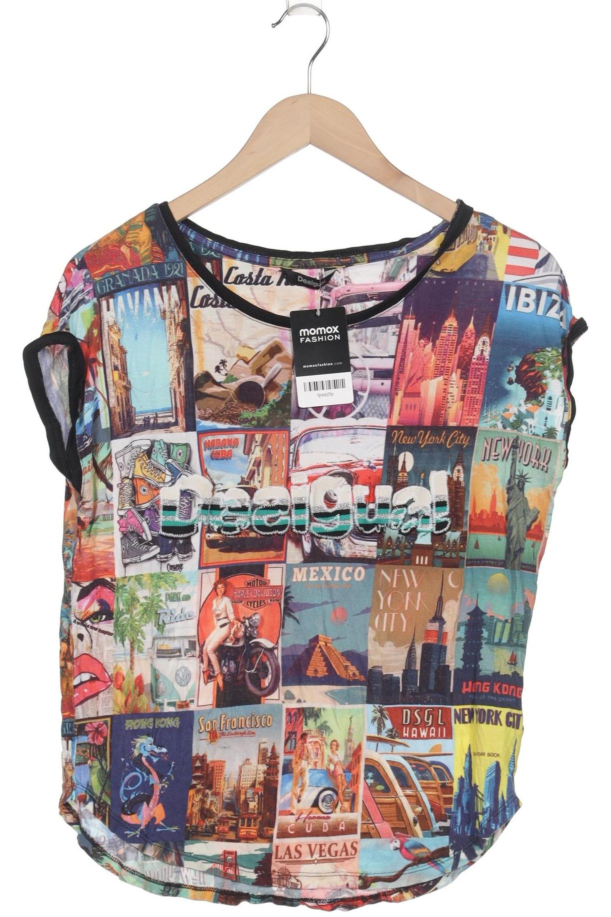 

Desigual Damen T-Shirt, mehrfarbig, Gr. 44