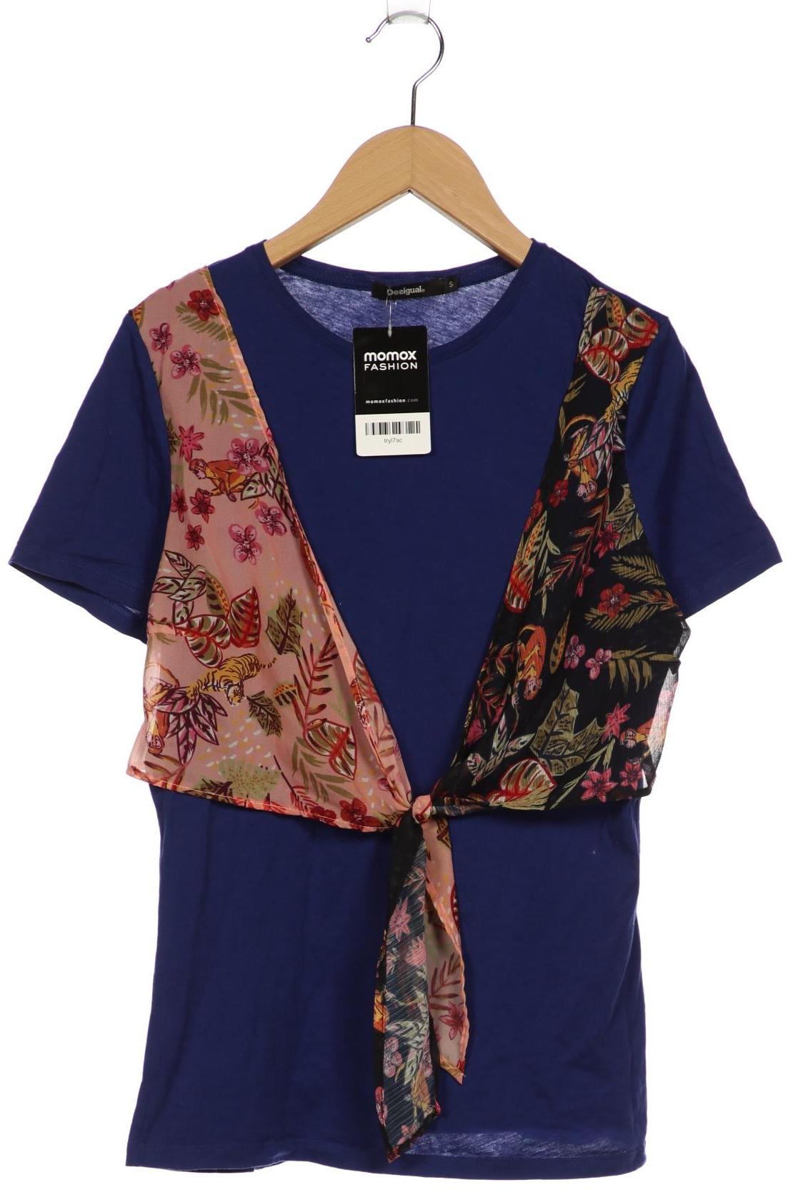 

Desigual Damen T-Shirt, blau, Gr. 36