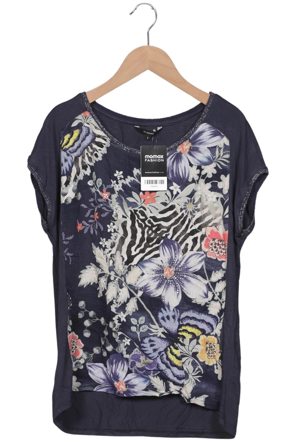 

Desigual Damen T-Shirt, marineblau, Gr. 36
