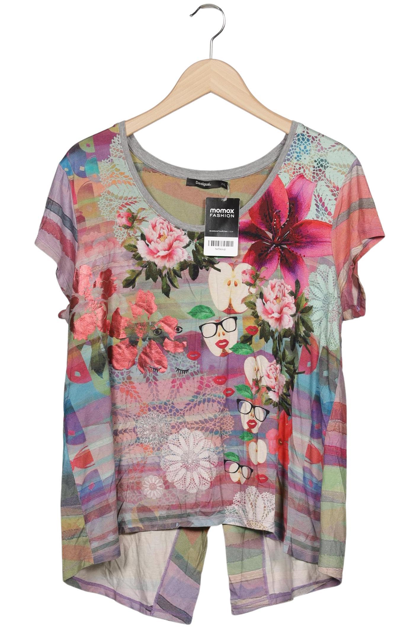 

Desigual Damen T-Shirt, mehrfarbig, Gr. 46