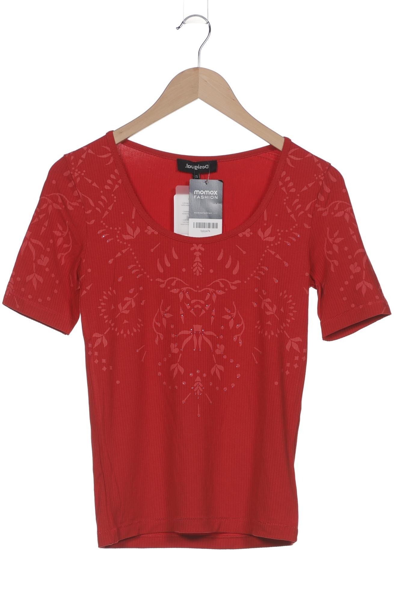 

Desigual Damen T-Shirt, rot, Gr. 34