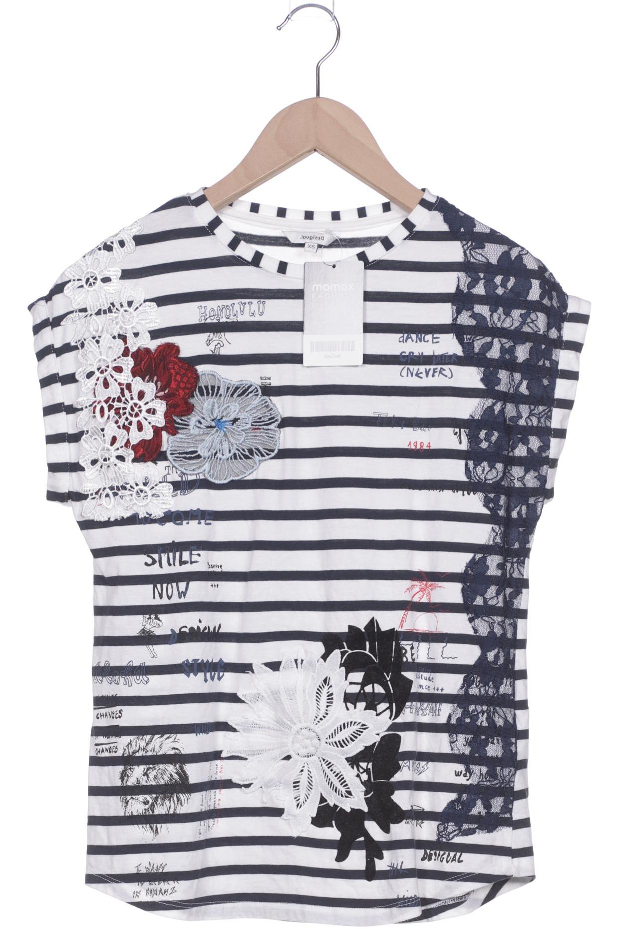 

Desigual Damen T-Shirt, weiß, Gr. 34