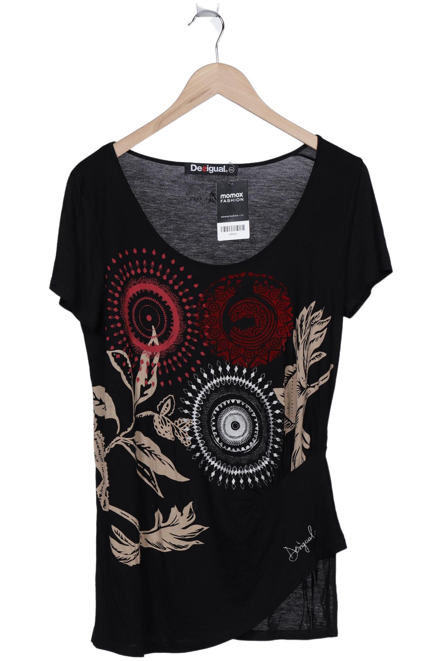 

Desigual Damen T-Shirt, schwarz, Gr. 46