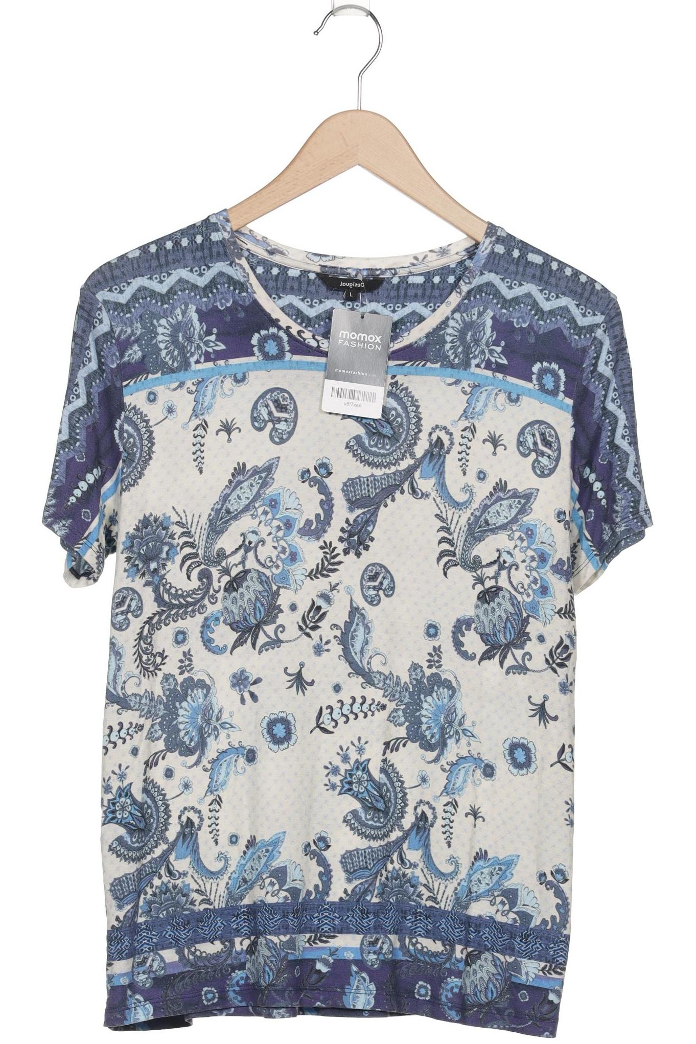 

Desigual Damen T-Shirt, blau, Gr. 42