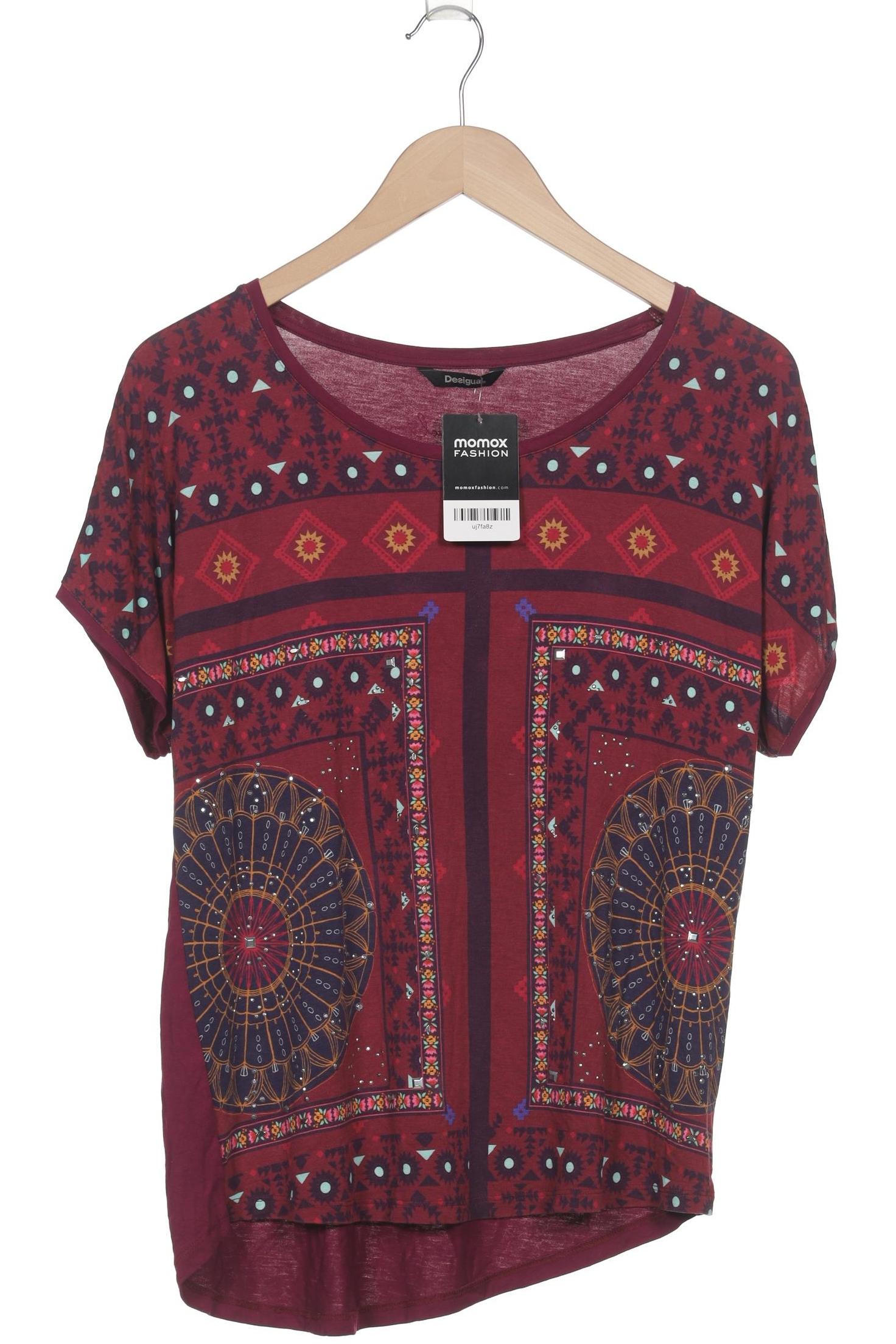 

Desigual Damen T-Shirt, bordeaux, Gr. 42