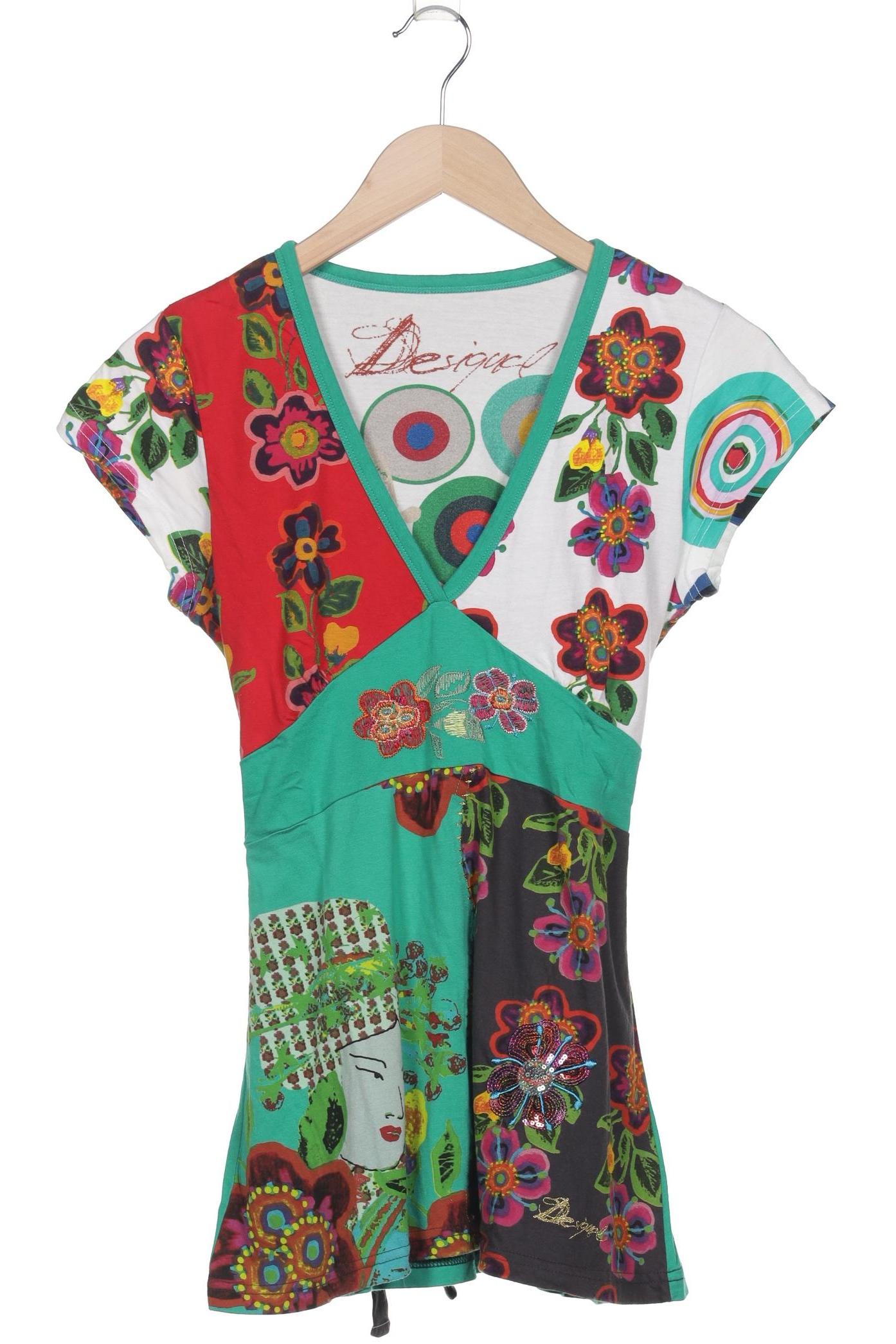 

Desigual Damen T-Shirt, mehrfarbig, Gr. 44
