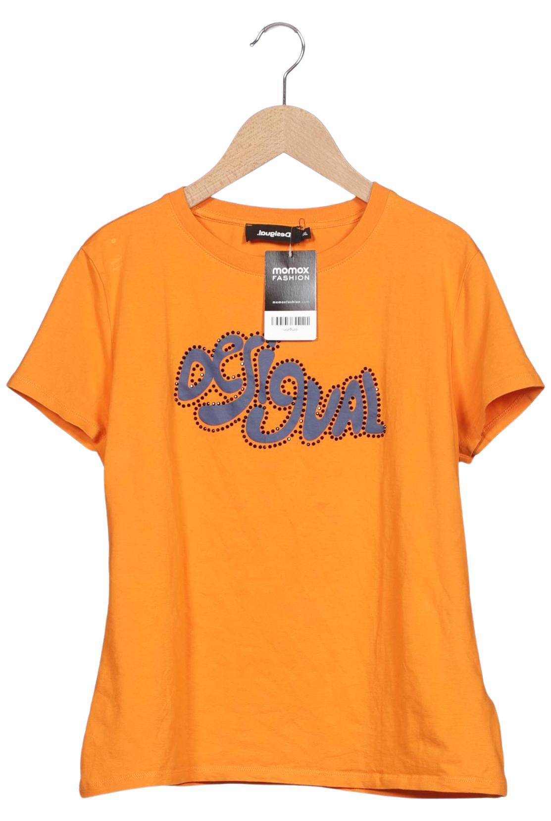 

Desigual Damen T-Shirt, orange, Gr. 46