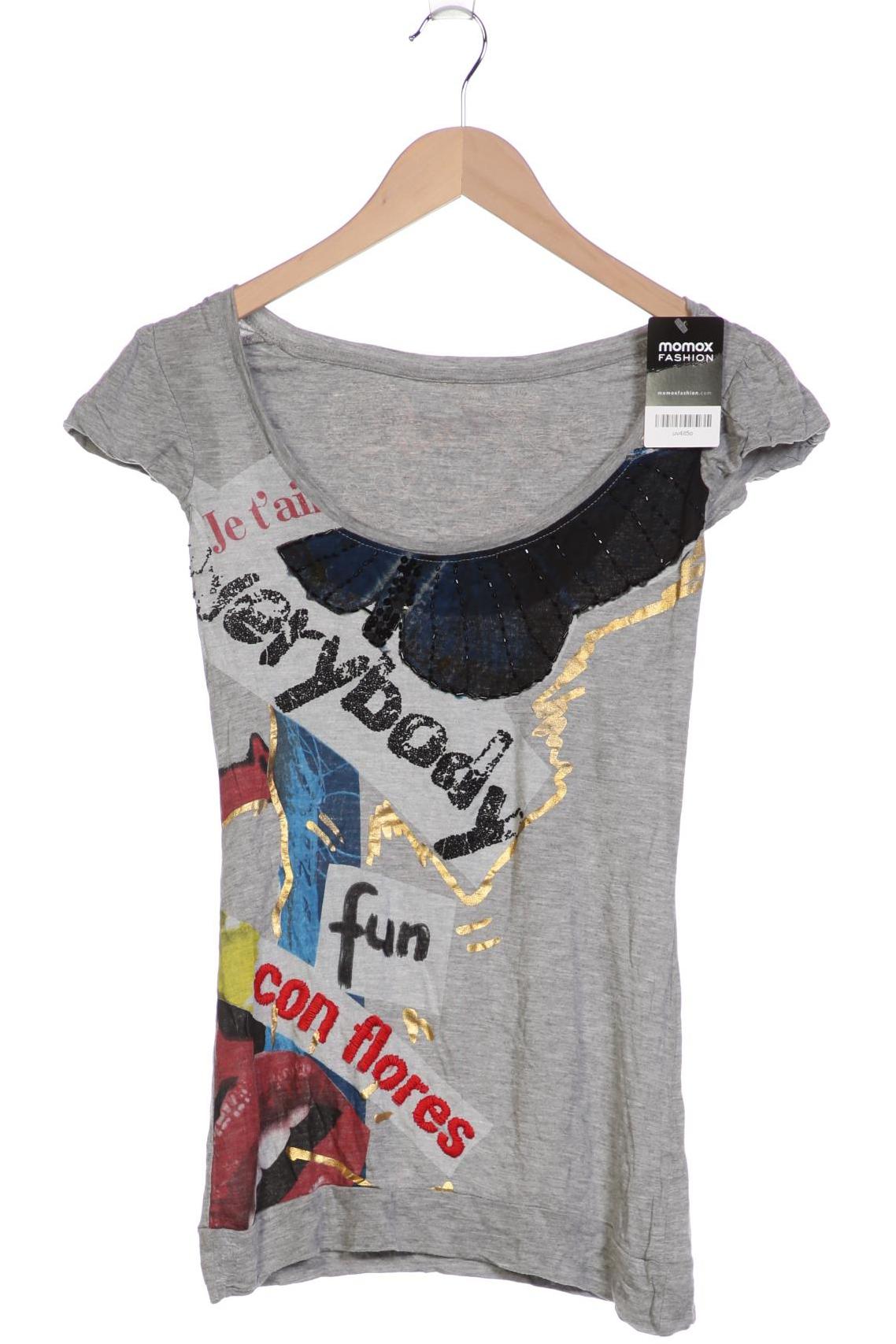 

Desigual Damen T-Shirt, grau, Gr. 38