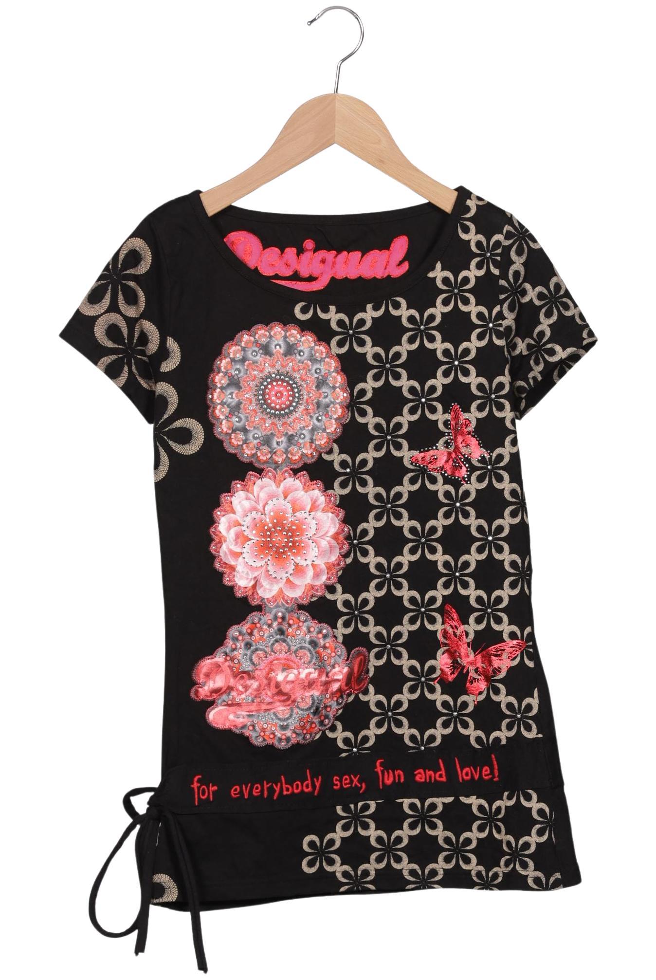 

Desigual Damen T-Shirt, schwarz, Gr. 34