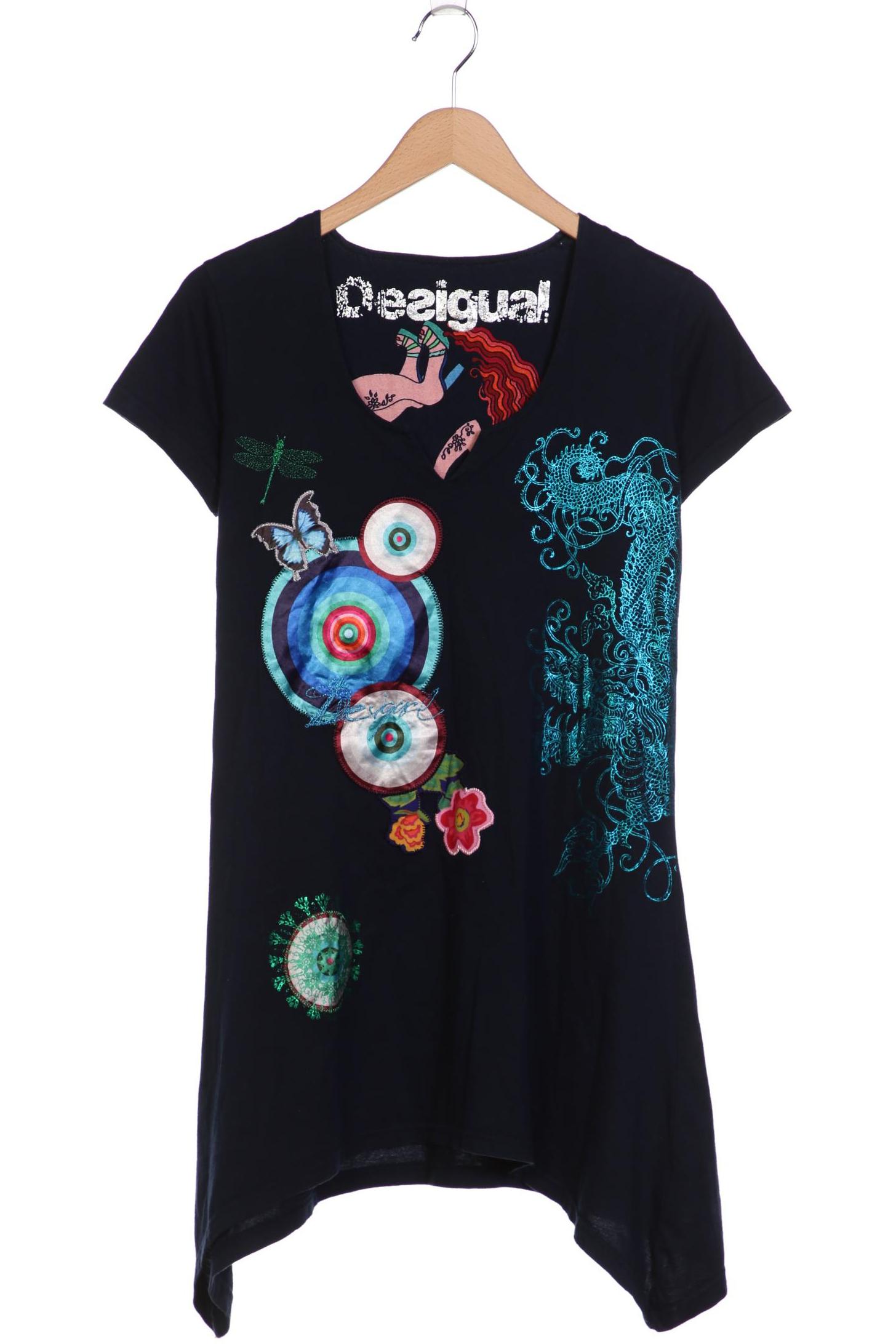 

Desigual Damen T-Shirt, marineblau, Gr. 42