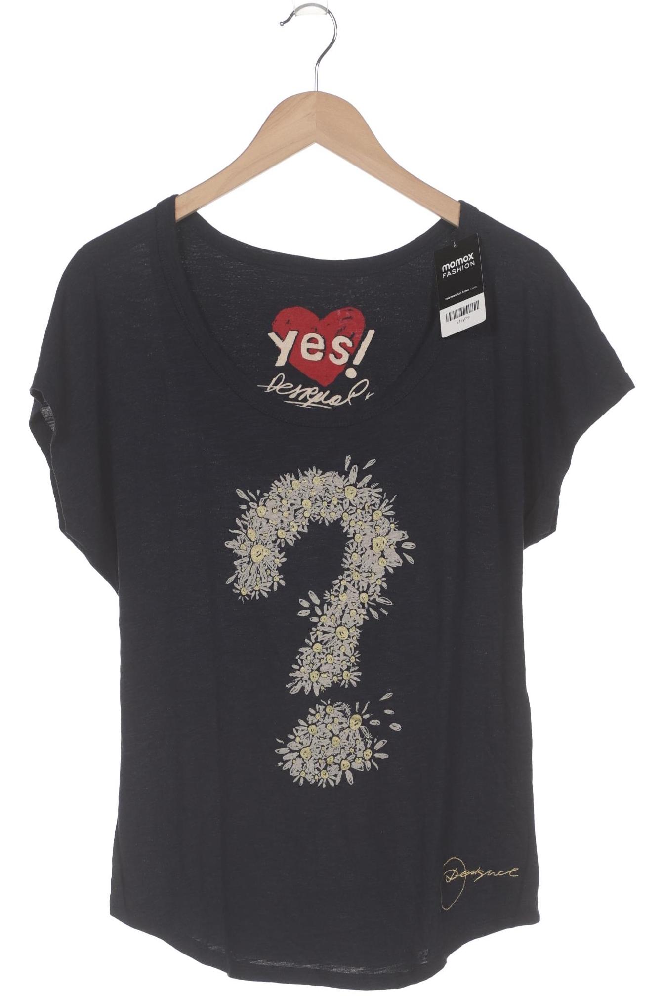 

Desigual Damen T-Shirt, marineblau, Gr. 36