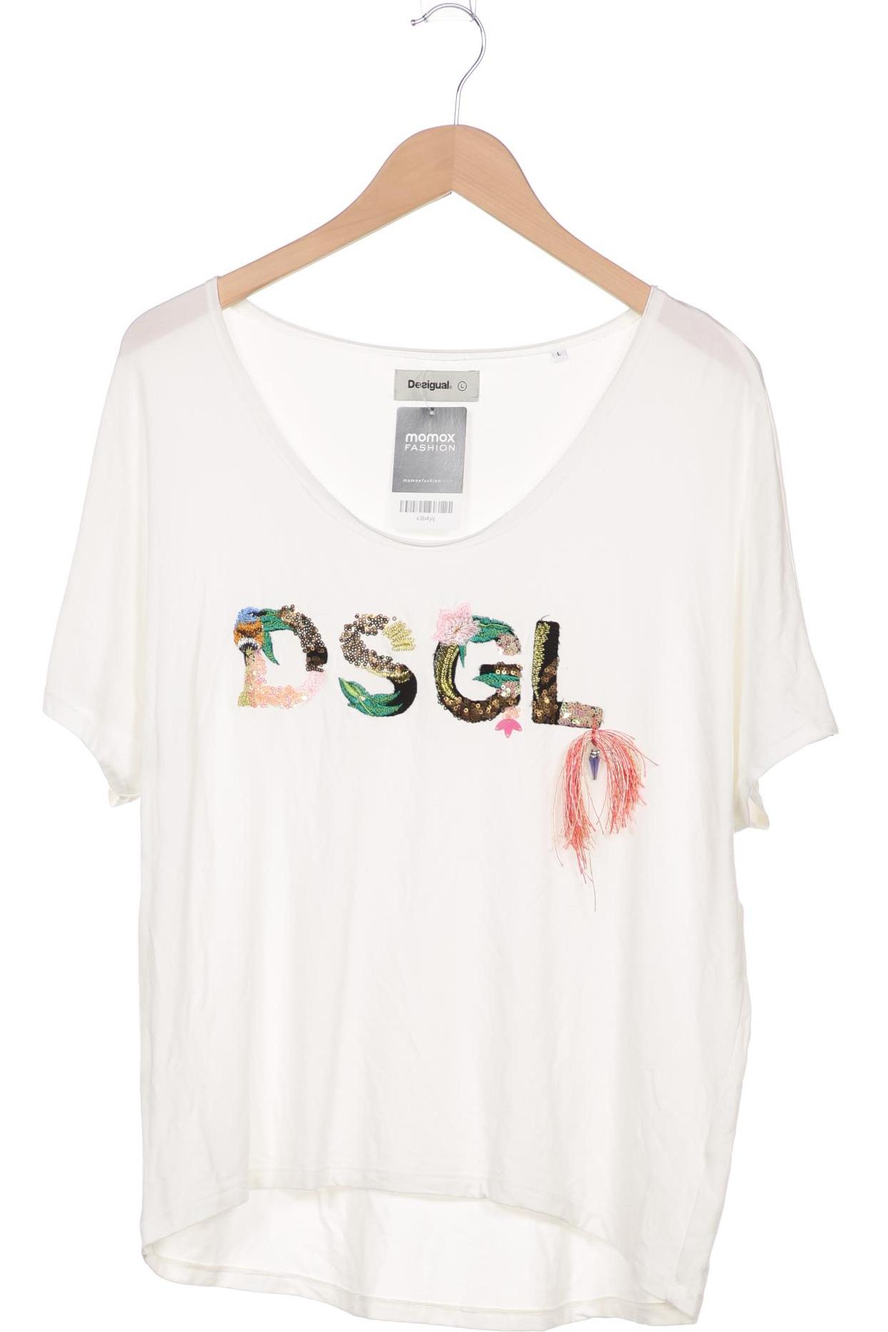 

Desigual Damen T-Shirt, weiß, Gr. 42