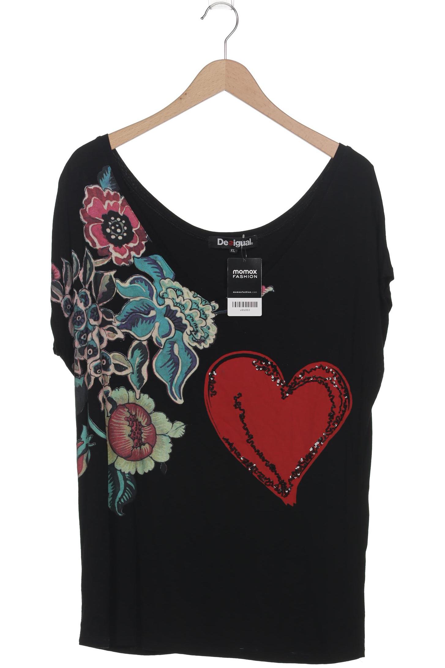 

Desigual Damen T-Shirt, schwarz, Gr. 44
