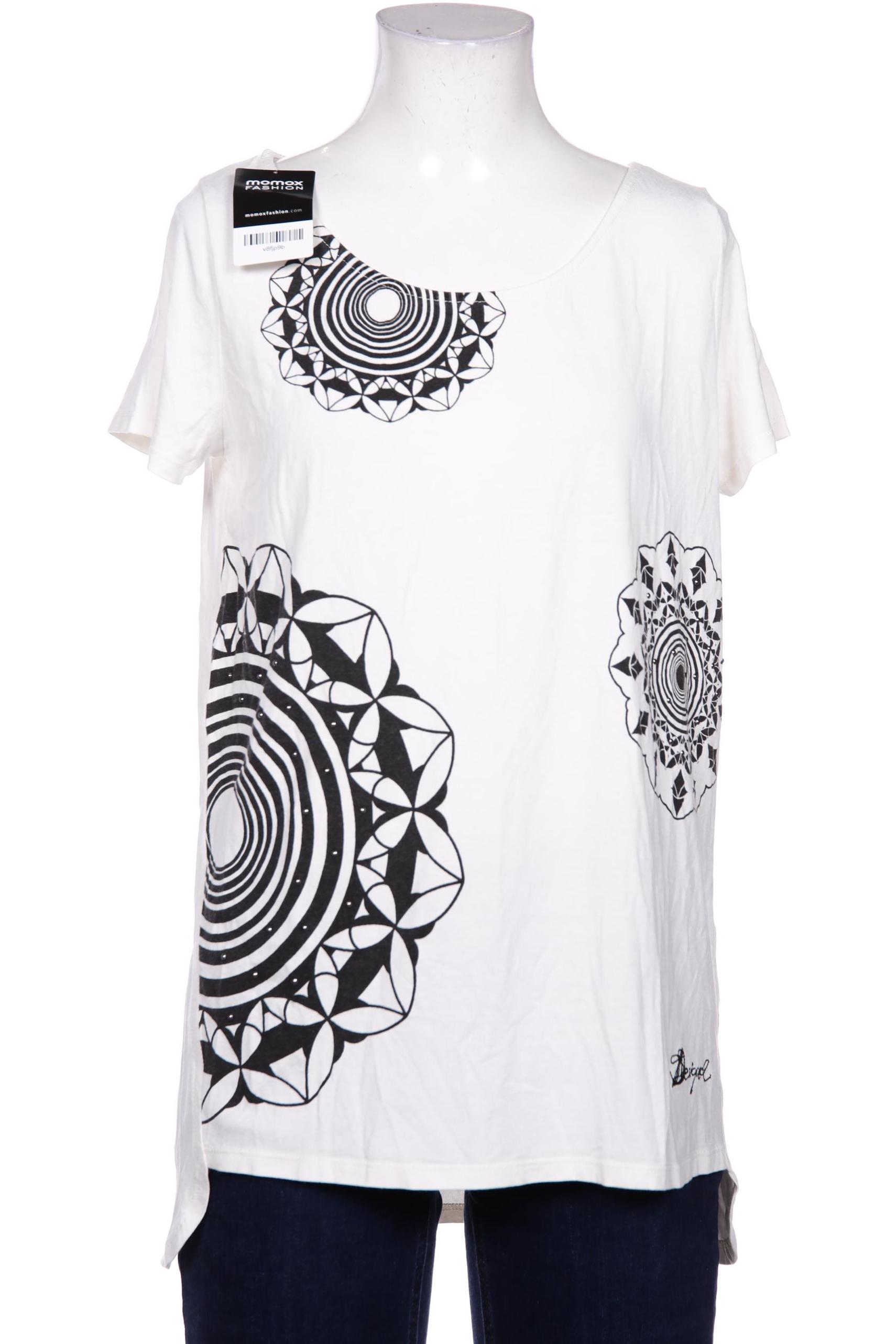 

Desigual Damen T-Shirt, cremeweiß, Gr. 38
