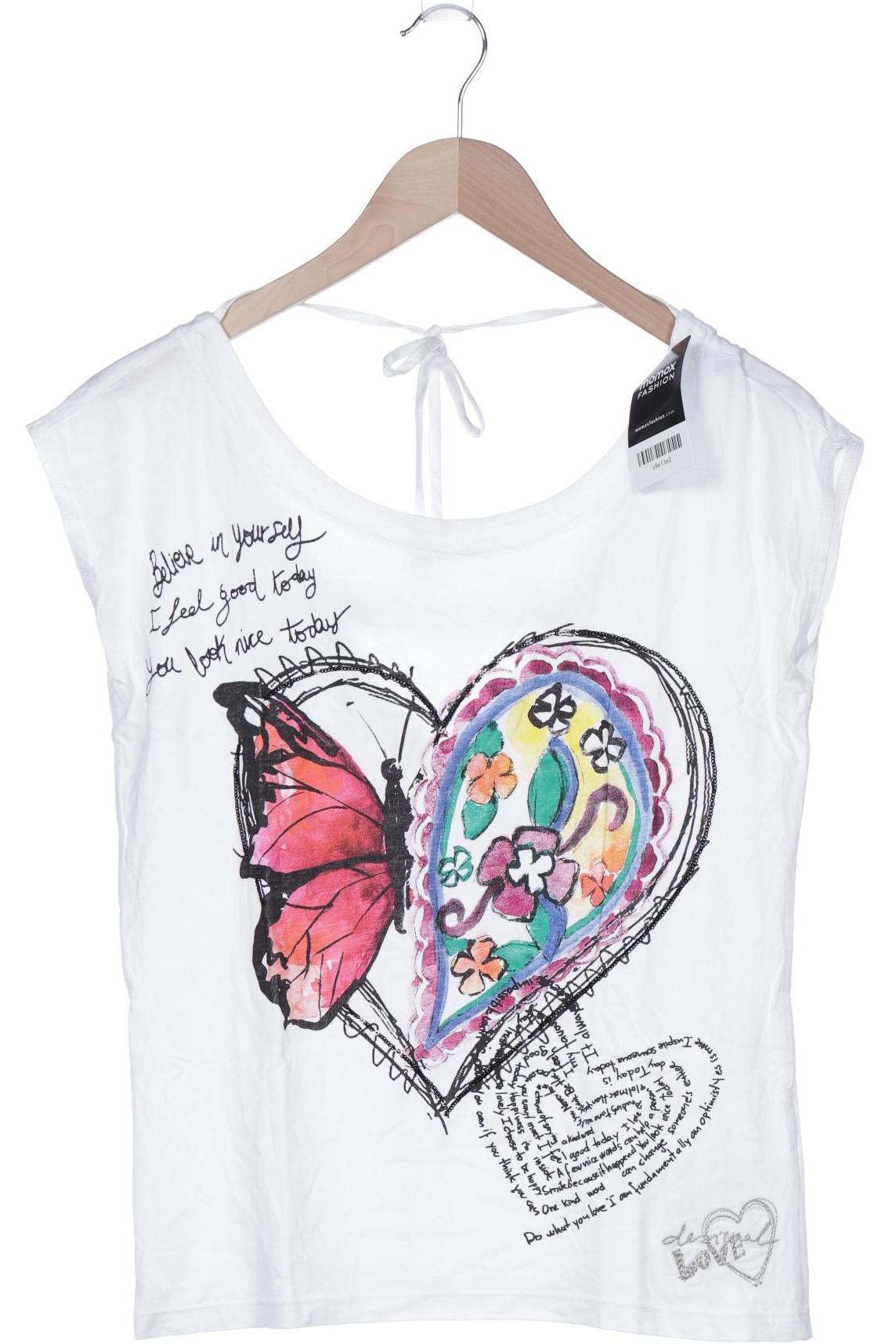 

Desigual Damen T-Shirt, weiß, Gr. 38
