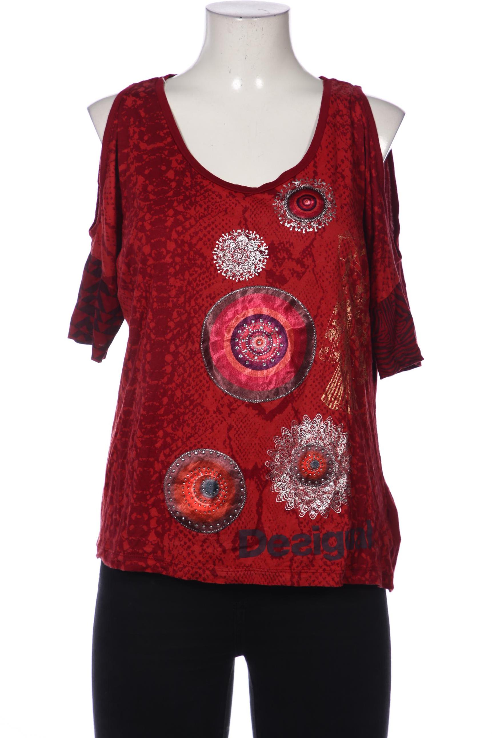 

Desigual Damen T-Shirt, bordeaux, Gr. 42