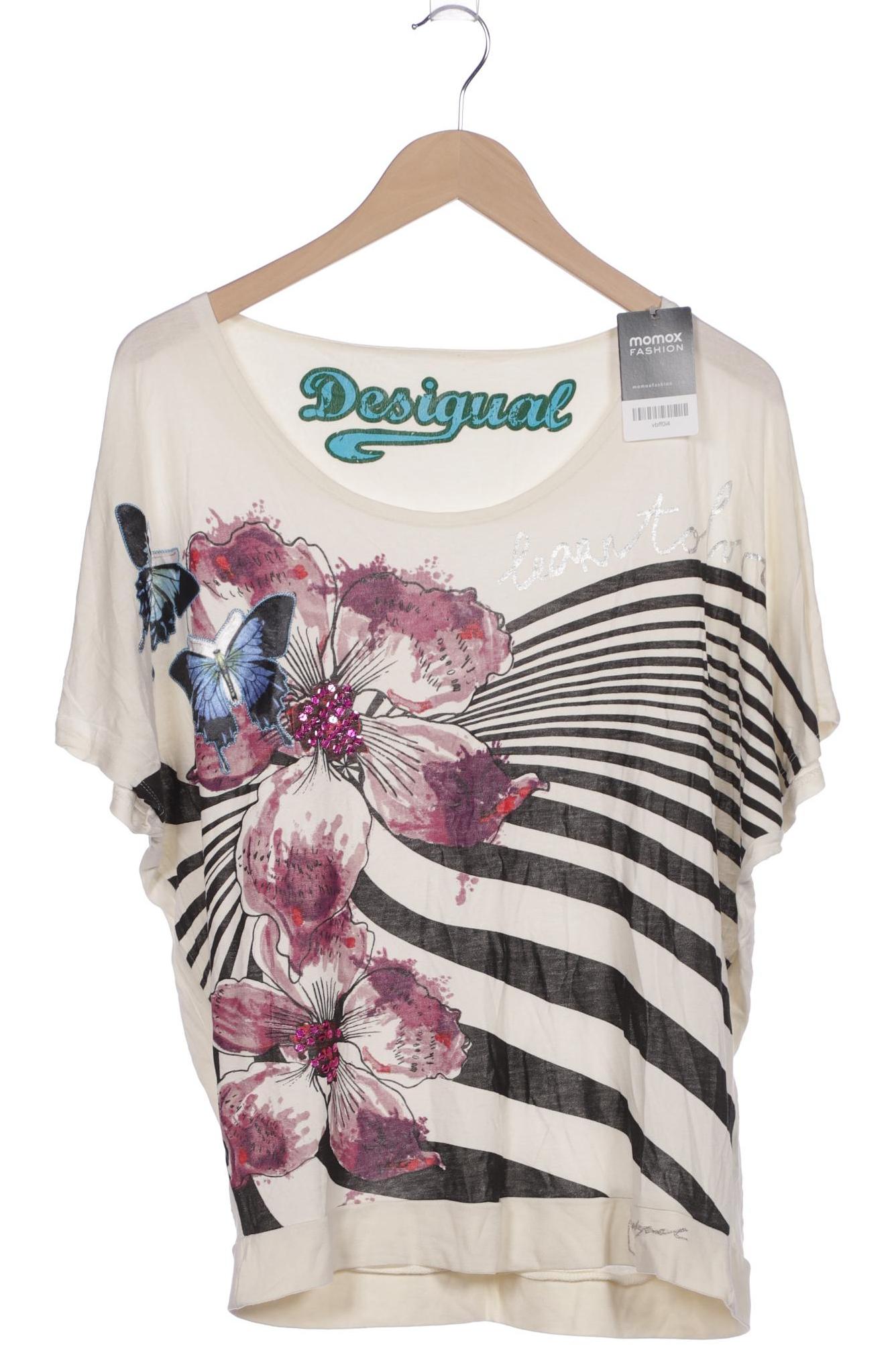 

Desigual Damen T-Shirt, cremeweiß, Gr. 42