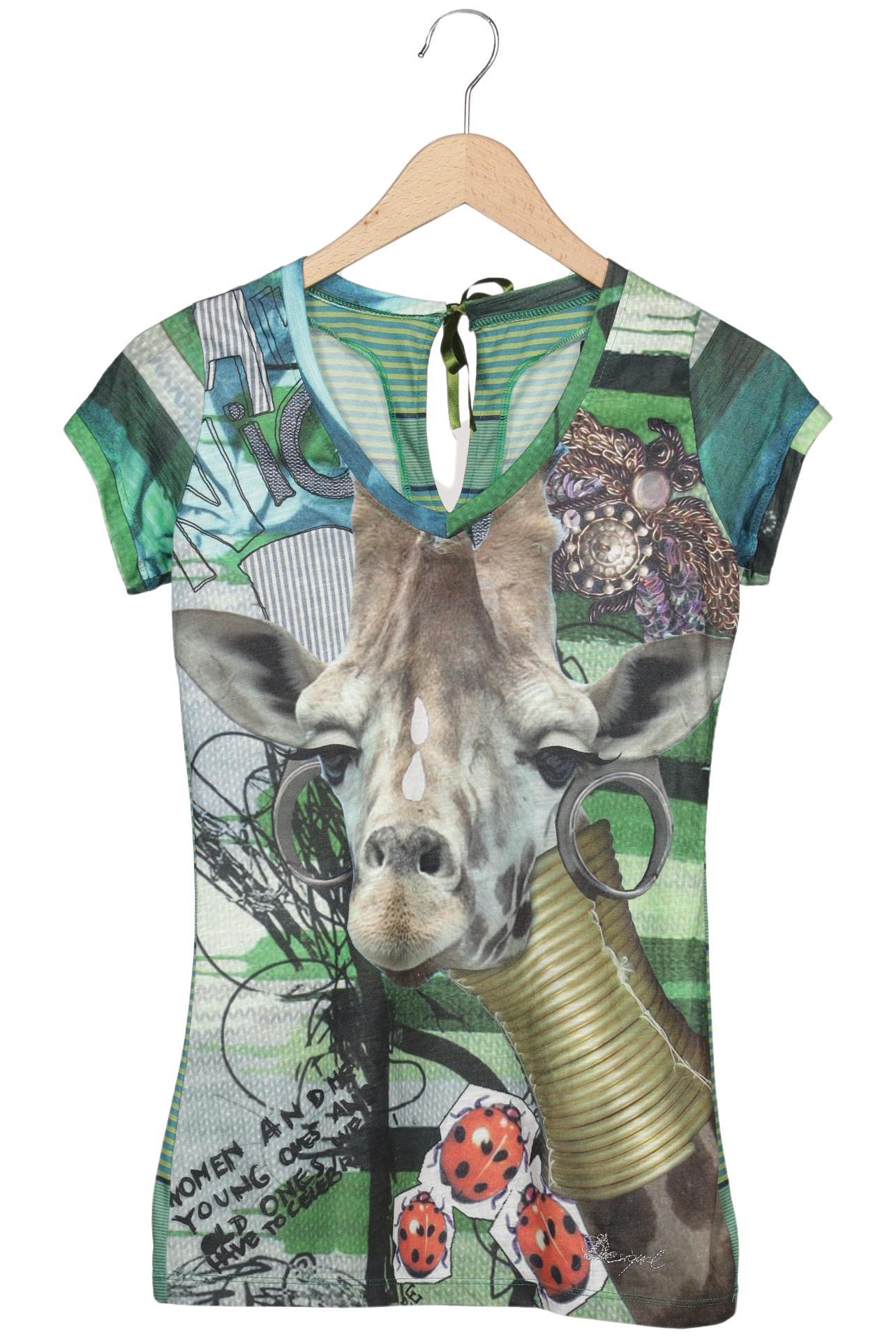 

Desigual Damen T-Shirt, grün, Gr. 38