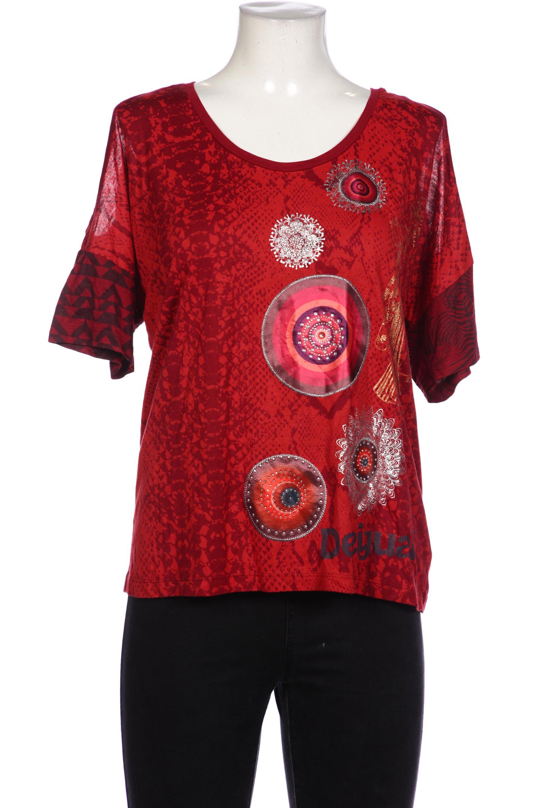 

Desigual Damen T-Shirt, bordeaux, Gr. 42