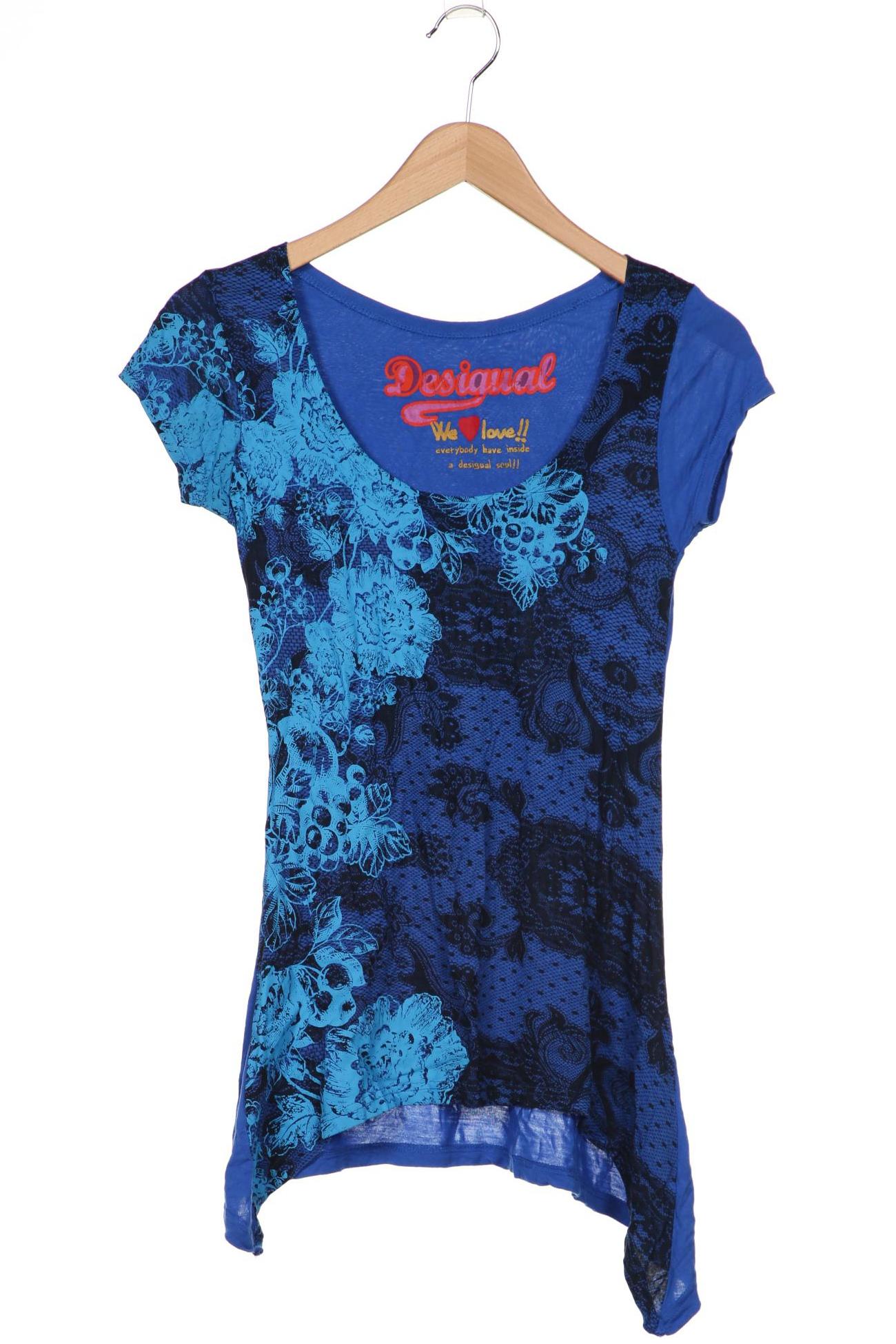 

Desigual Damen T-Shirt, blau