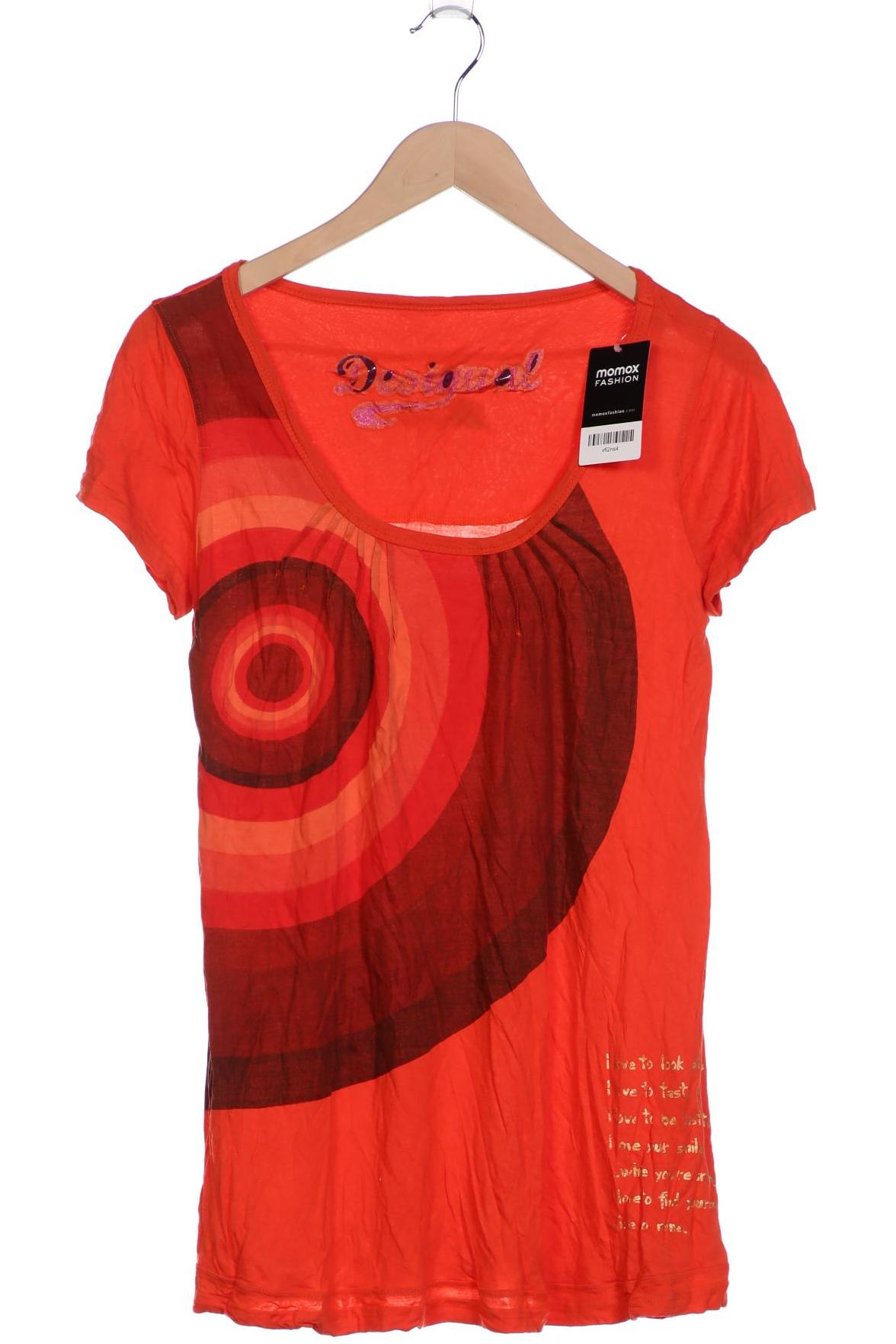 

Desigual Damen T-Shirt, orange, Gr. 46