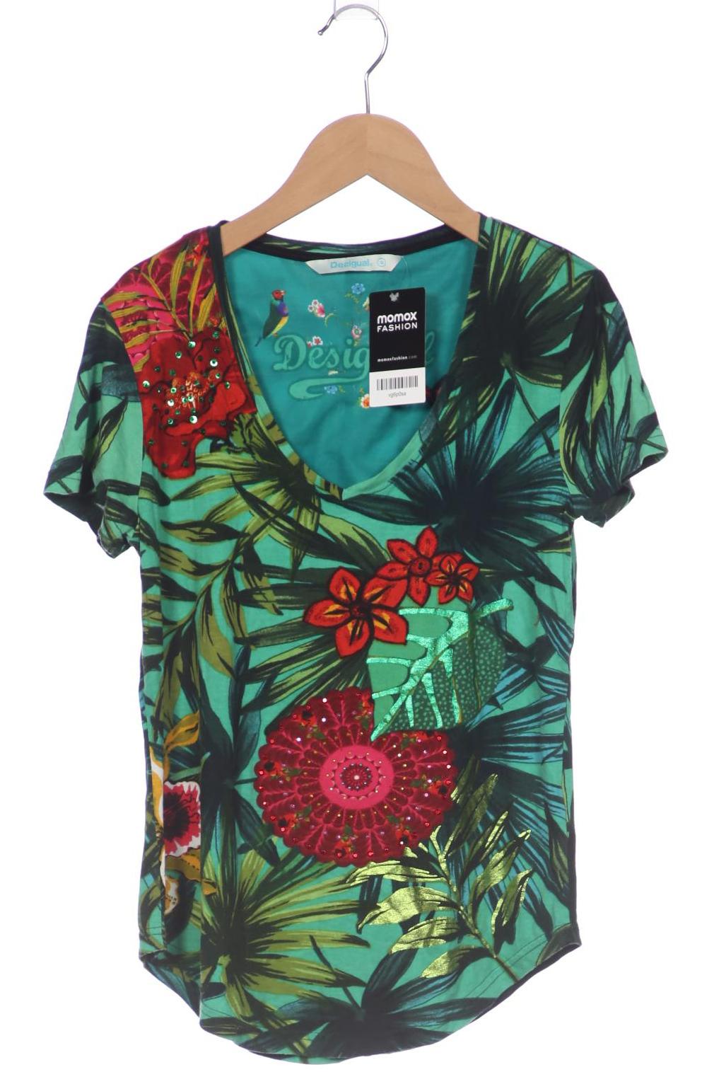

Desigual Damen T-Shirt, grün, Gr. 36