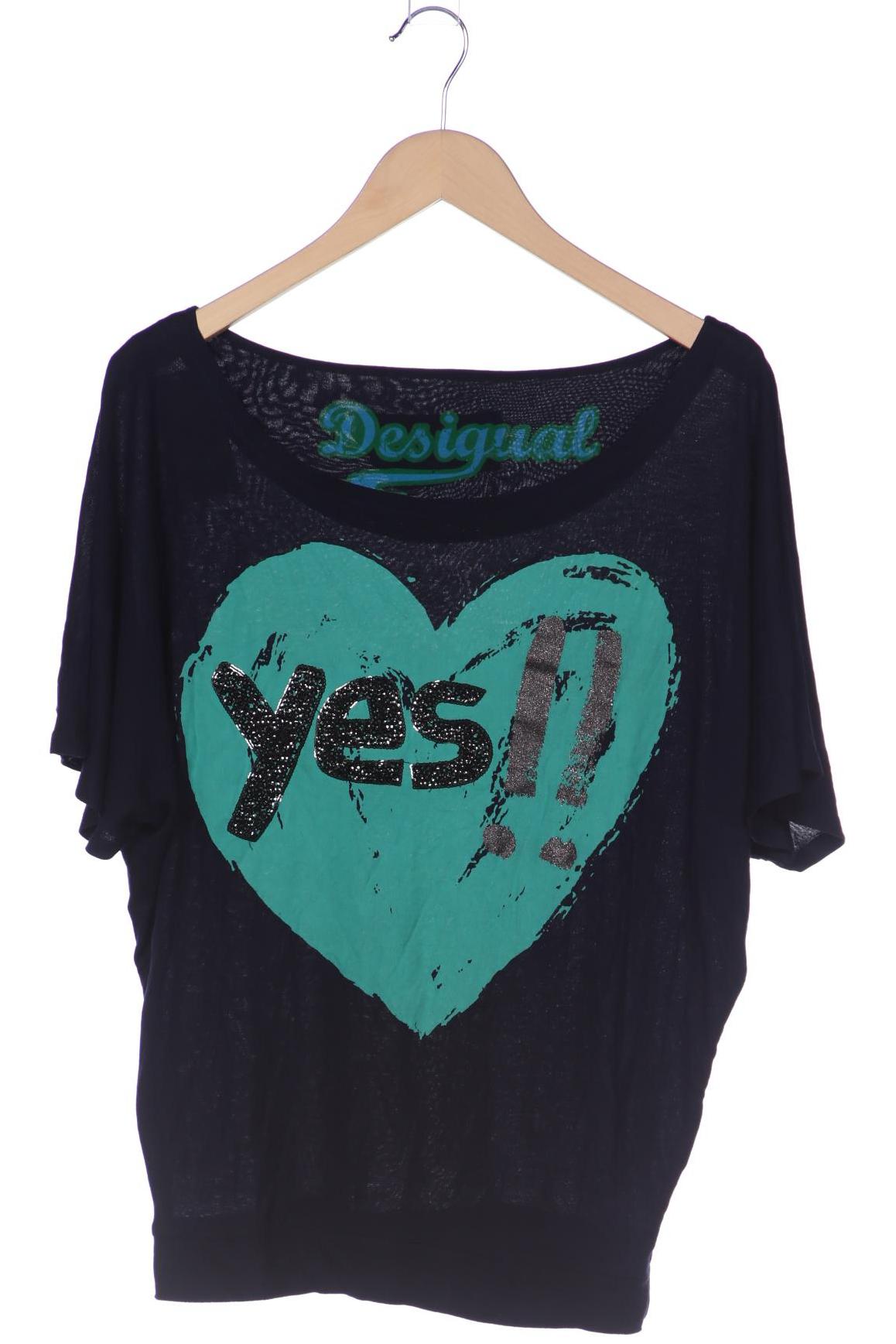 

Desigual Damen T-Shirt, marineblau, Gr. 36