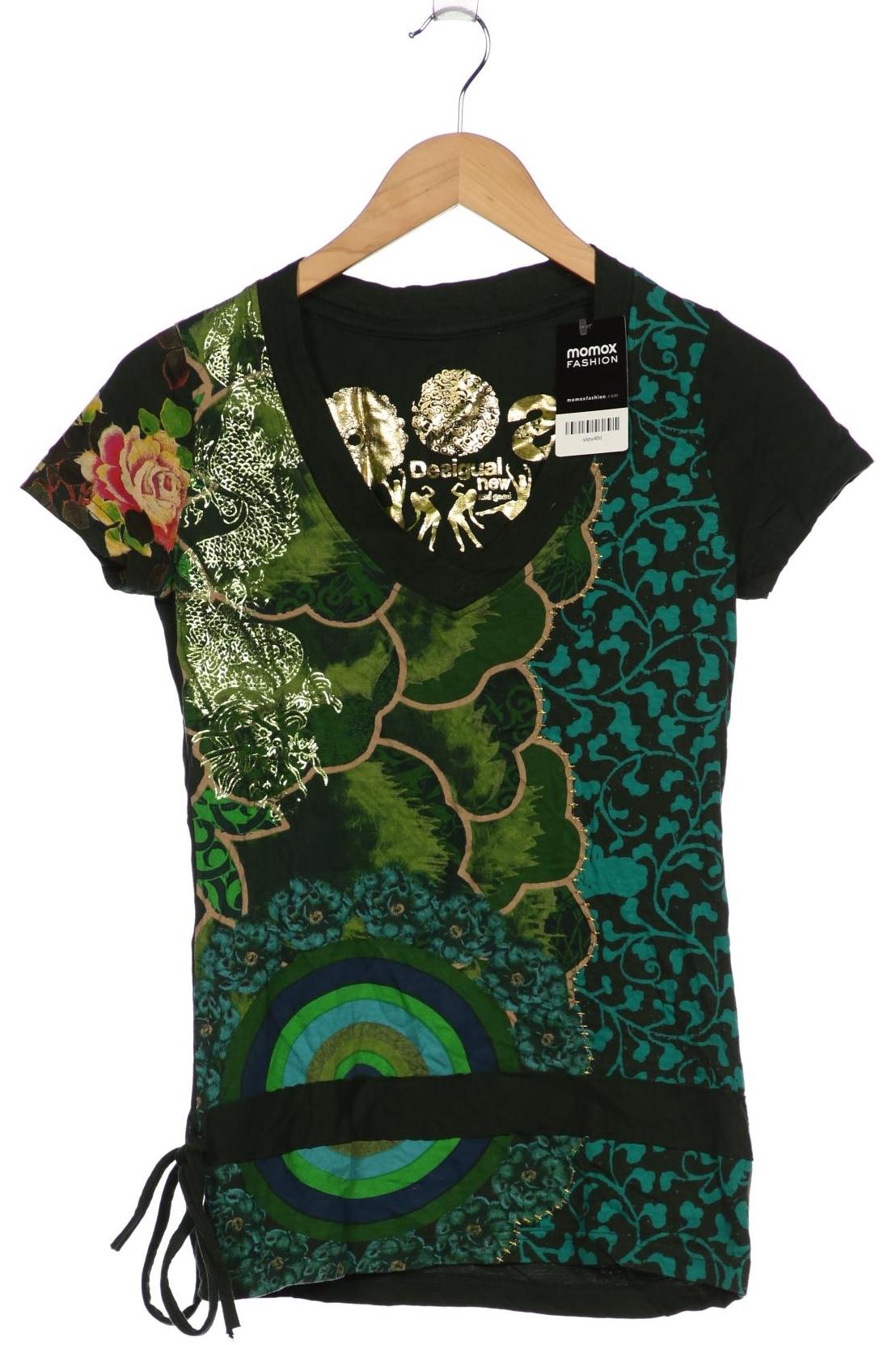 

Desigual Damen T-Shirt, grün, Gr. 36