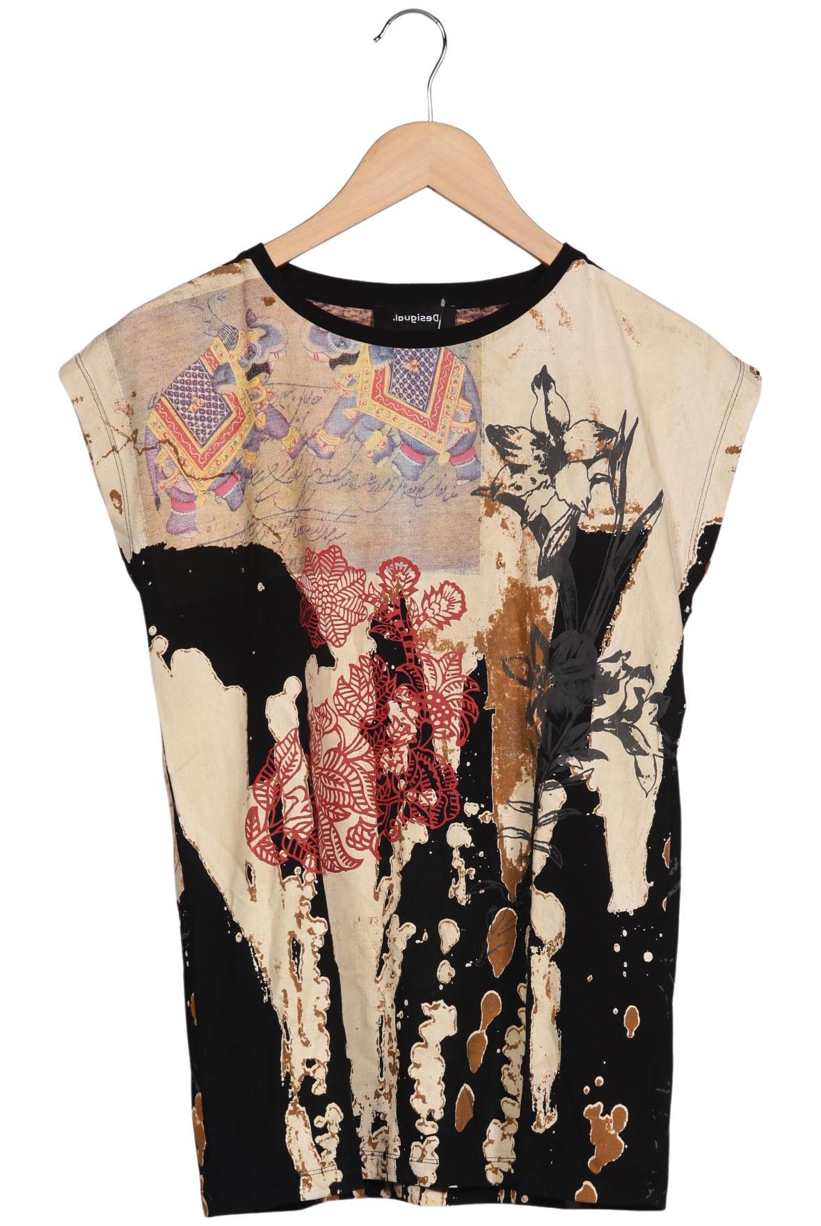 

Desigual Damen T-Shirt, mehrfarbig, Gr. 34