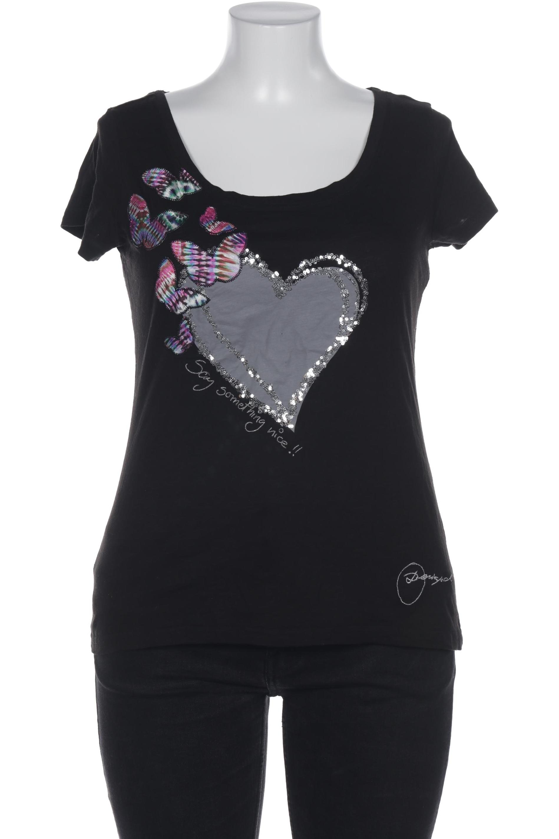 

Desigual Damen T-Shirt, schwarz, Gr. 44