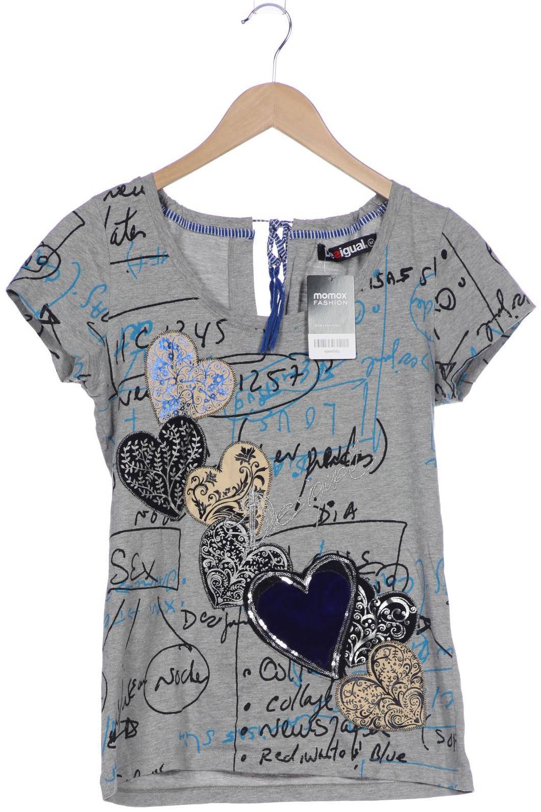 

Desigual Damen T-Shirt, grau, Gr. 38