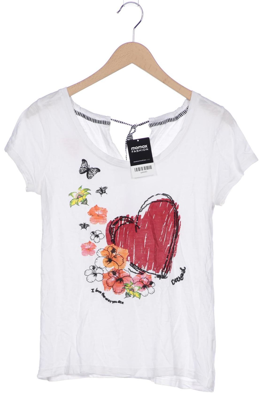 

Desigual Damen T-Shirt, weiß, Gr. 42