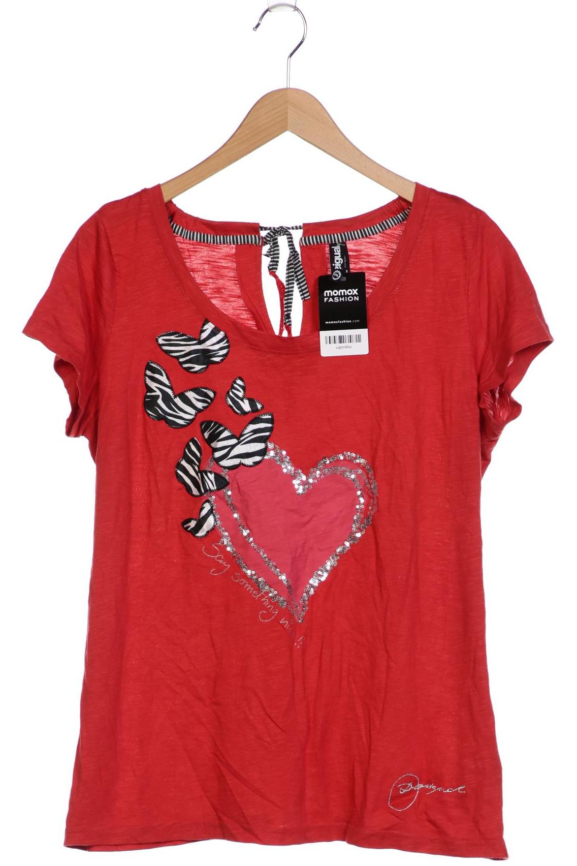 

Desigual Damen T-Shirt, rot, Gr. 46