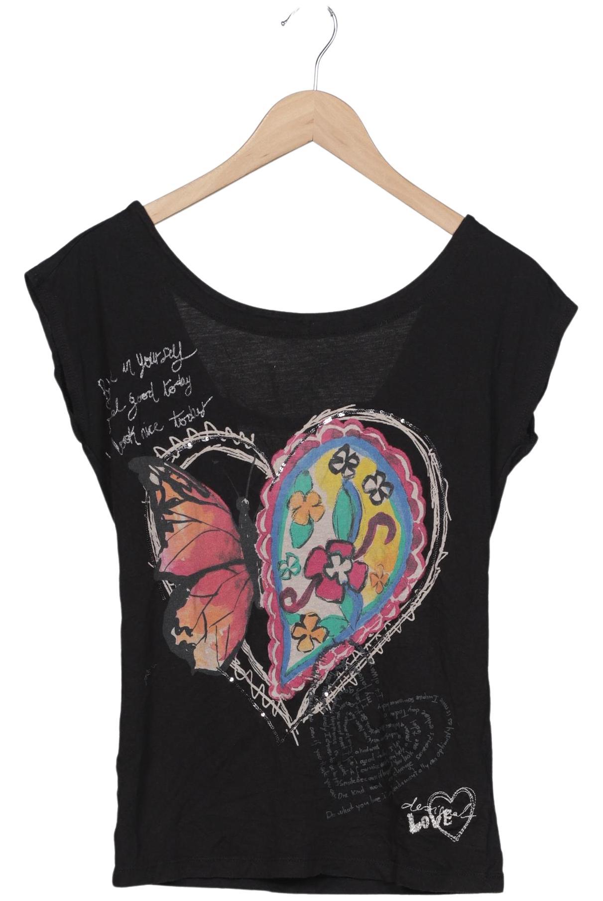 

Desigual Damen T-Shirt, schwarz, Gr. 36