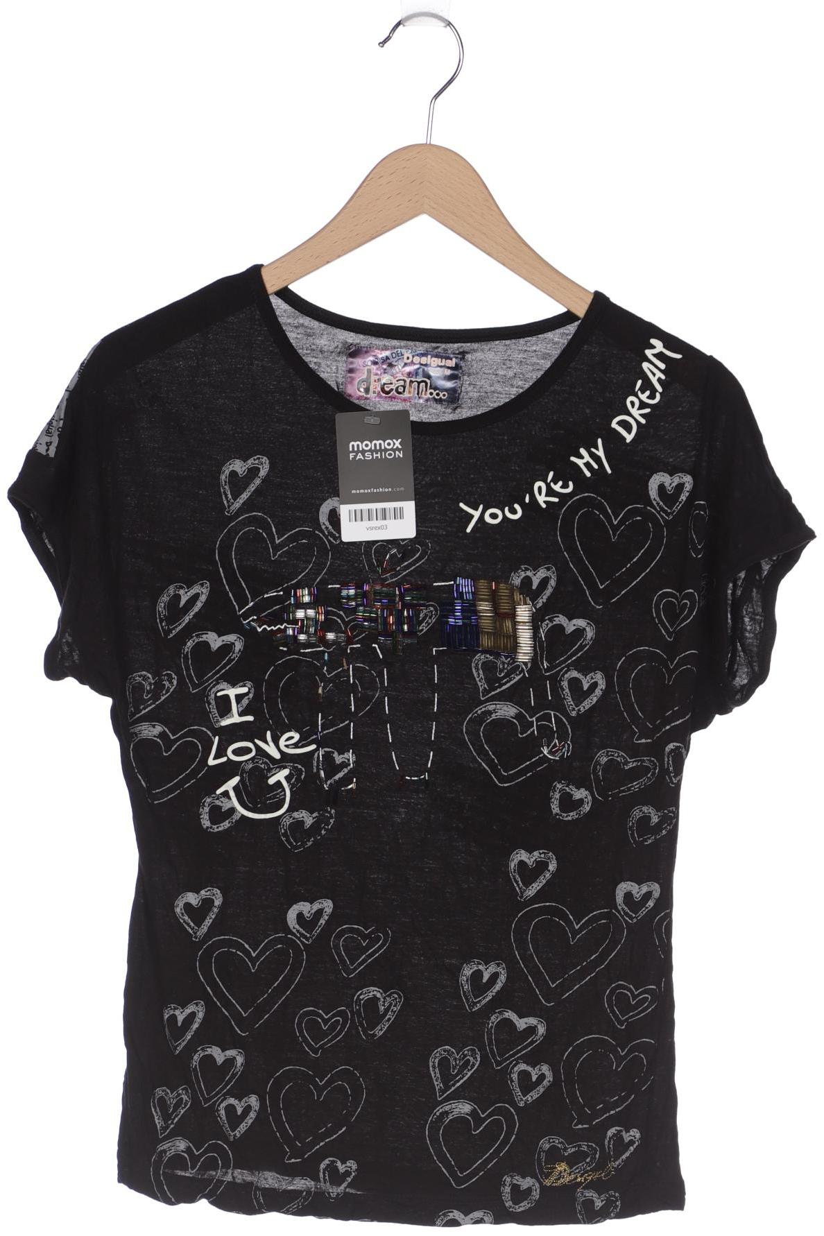 

Desigual Damen T-Shirt, schwarz, Gr. 38