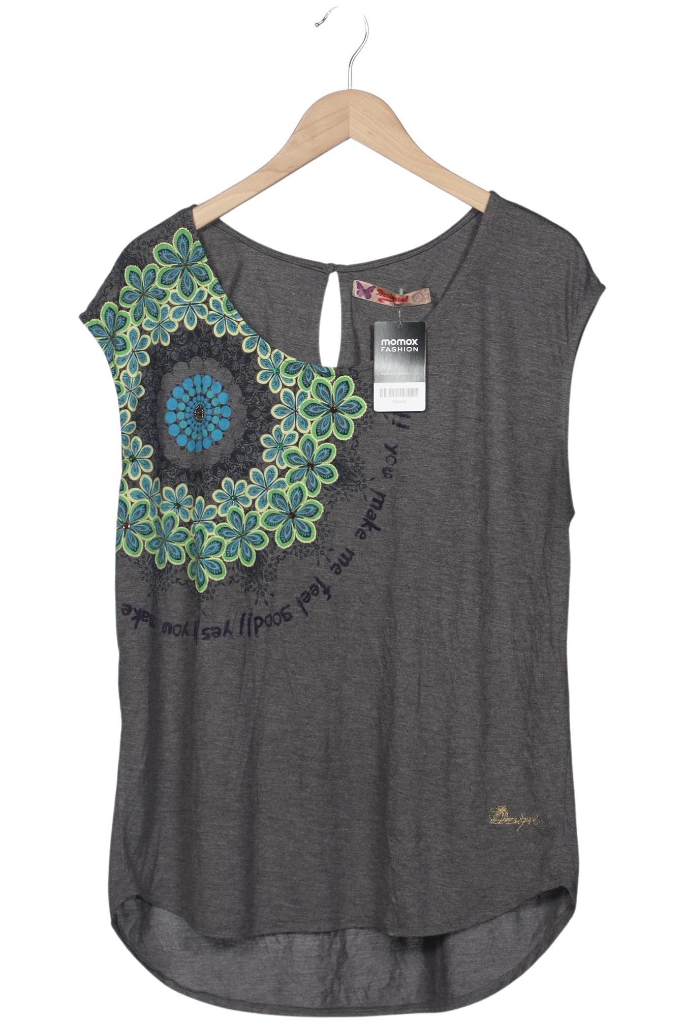 

Desigual Damen T-Shirt, grau, Gr. 44